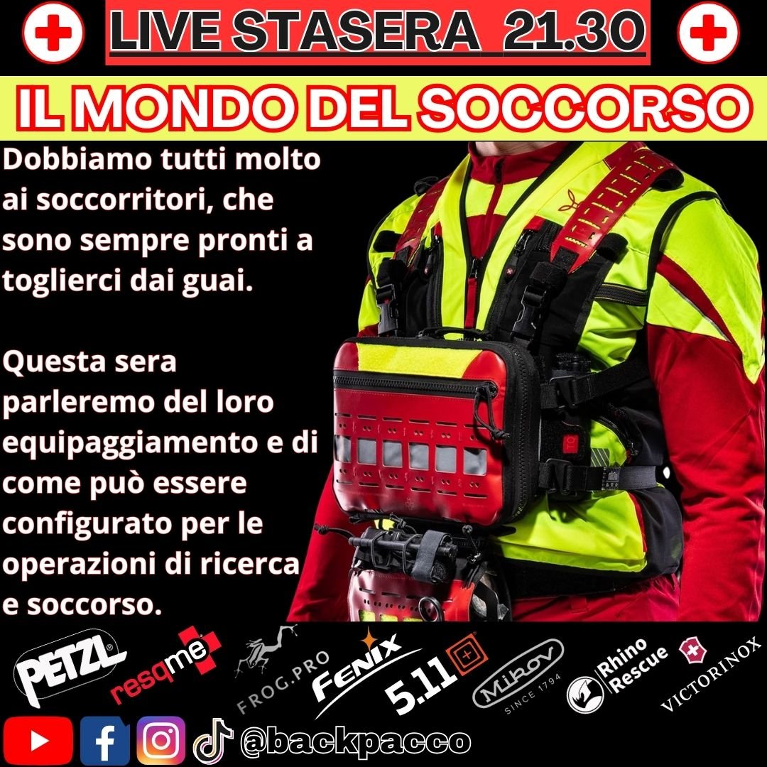 LIVE PACCO: IL MONDO DEL SOCCORSO - BackPacco