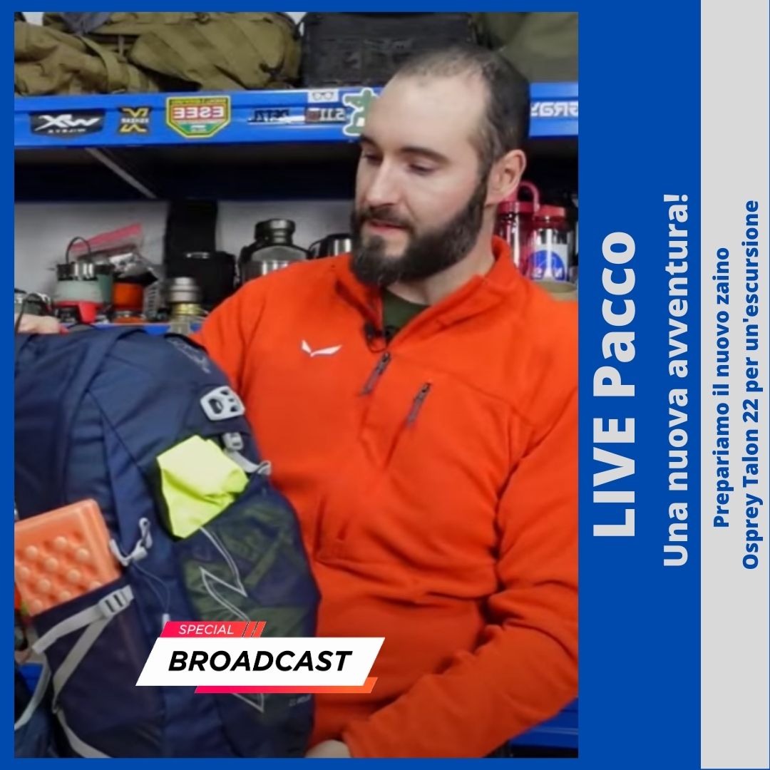 copertina del Live Pacco: Prepariamo il nuovo zaino Osprey Talon 22 per un'escursione