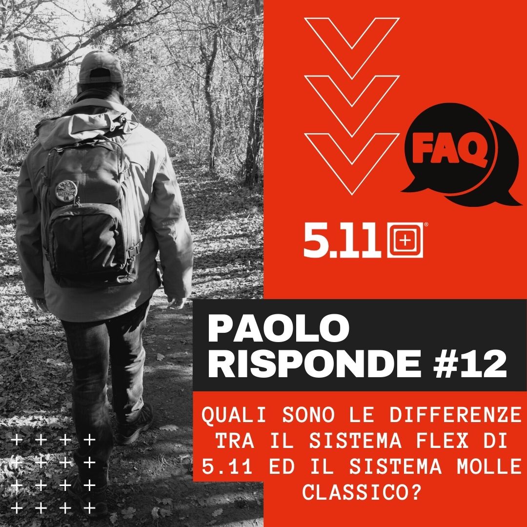 copertina articolo Paolo Risponde #12 sulle differenze tra il sistema di fissaggio FLEX di 5.11 e il sistema MOLLE