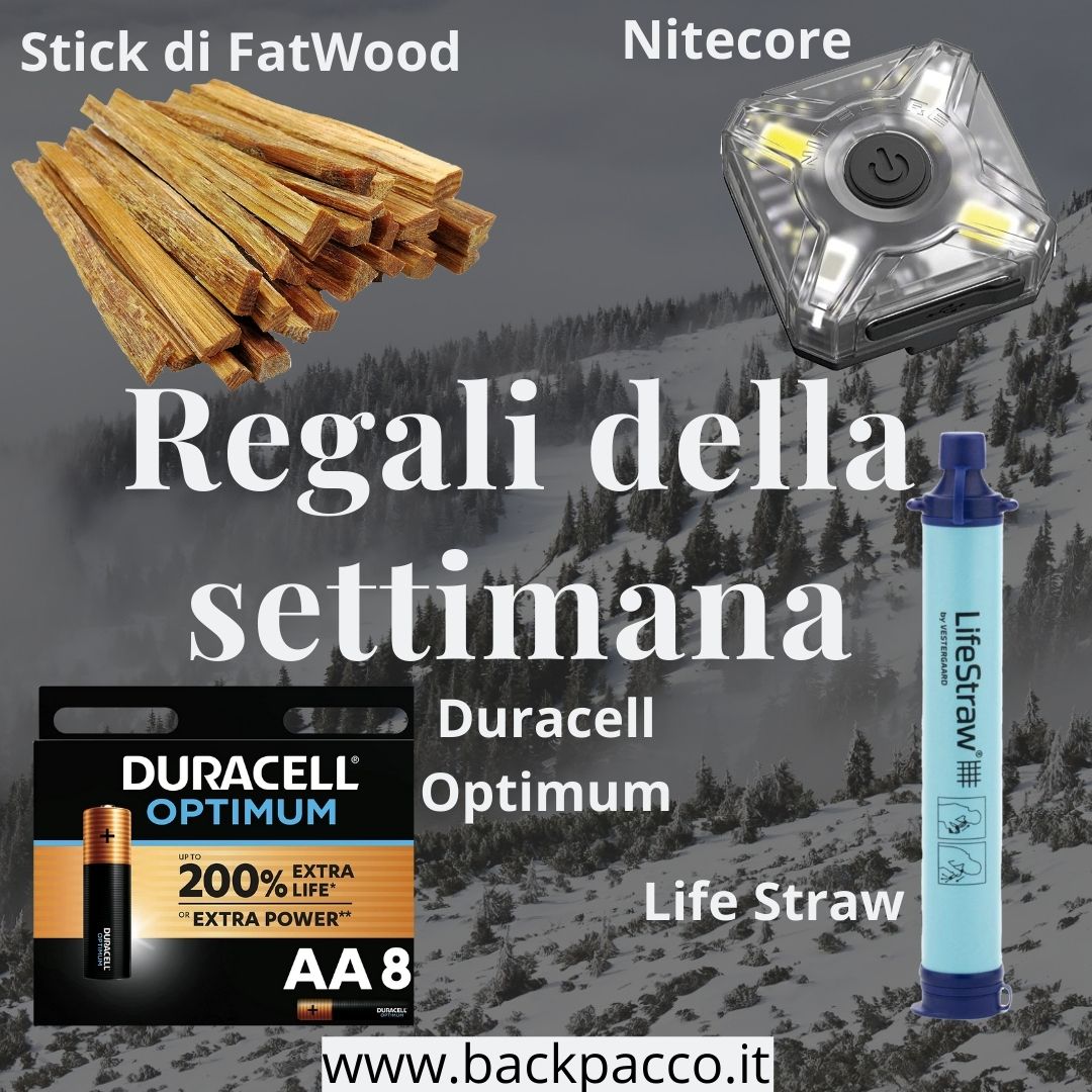 I regali di questa settimana ordinando su backpacco.it