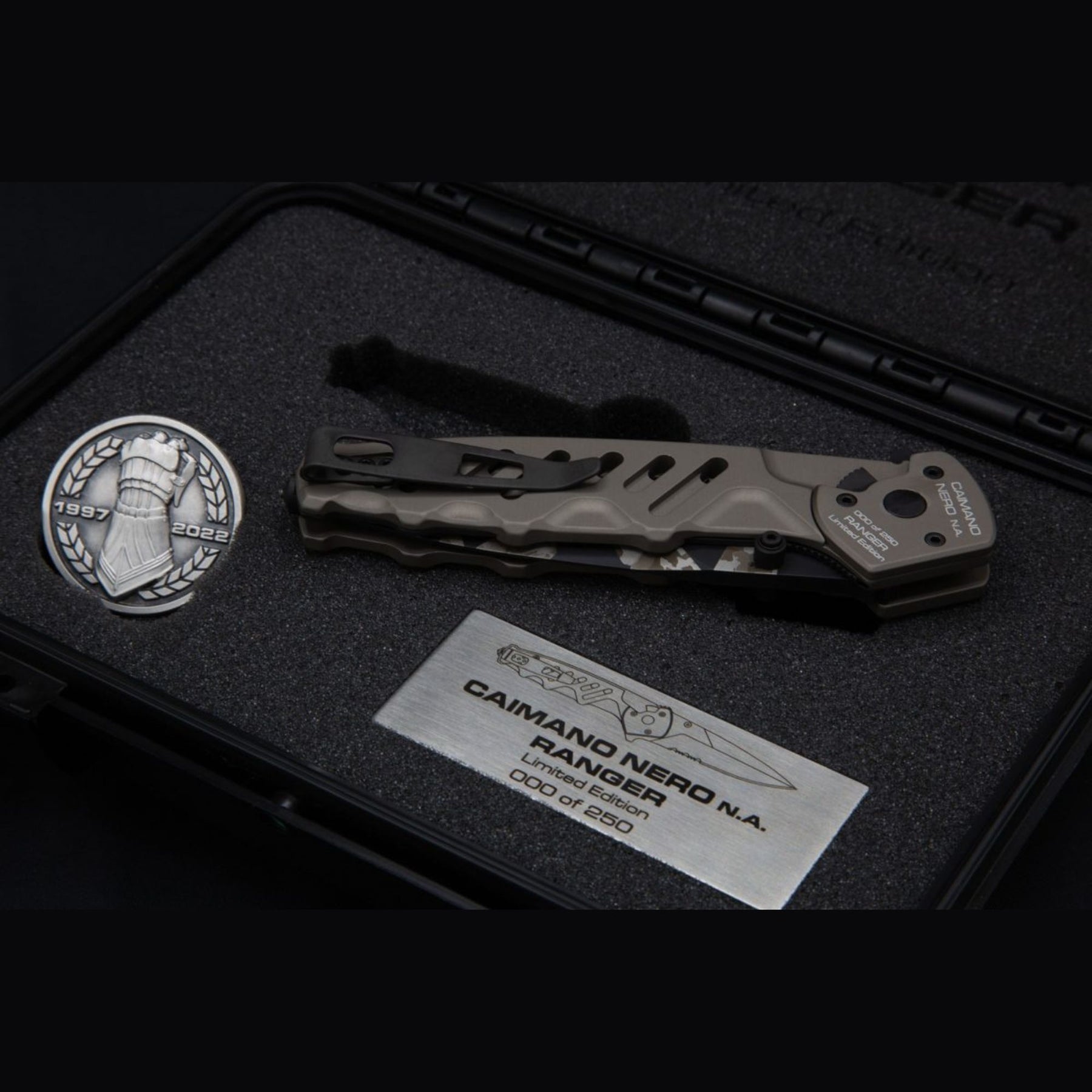 EXTREMA RATIO | CAIMANO NERO N.A. RANGER XXV ANNIVERSARIUM LIMITED EDITION