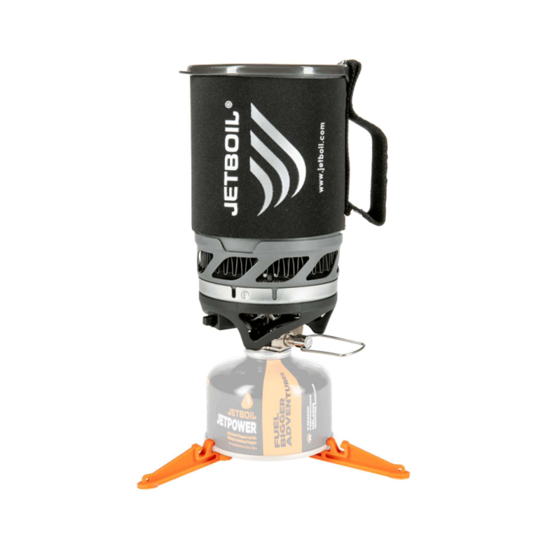 Fornello a gas JETBOIL MICROMO con sistema compatto per cottura outdoor, composto da pentola isolata e bruciatore - ideale per campeggio, trekking e avventure in montagna, su backpacco.it