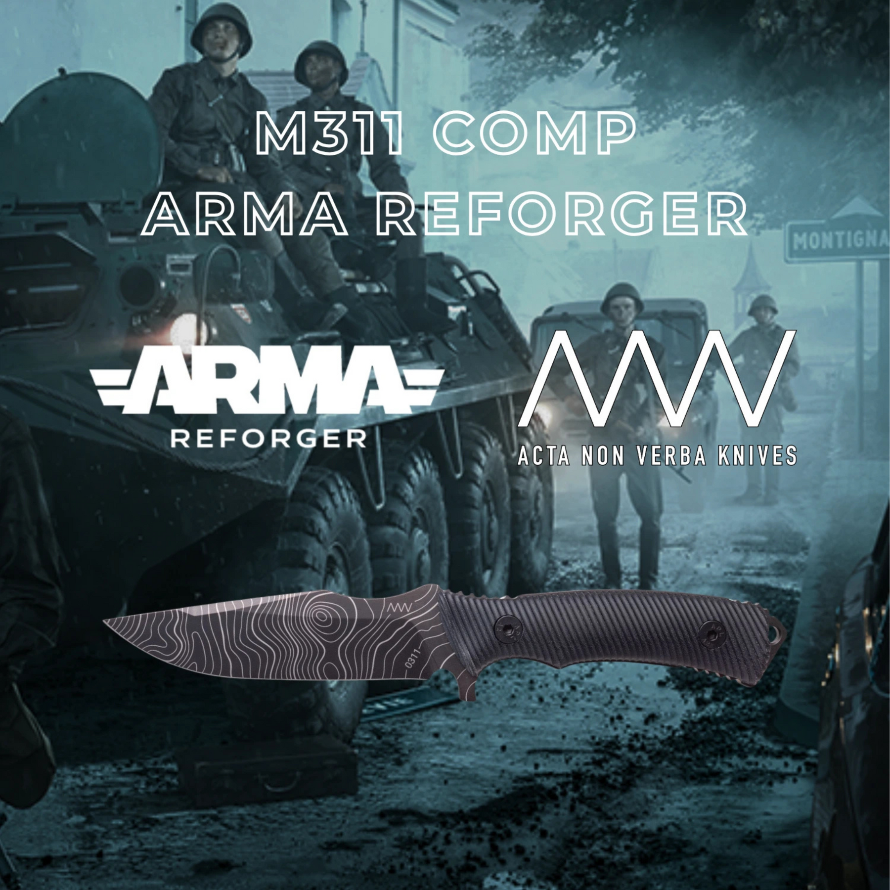 ACTA NON VERBA | M311 COMP ARMA REFORGER - Coltello a lama fissa in edizione speciale