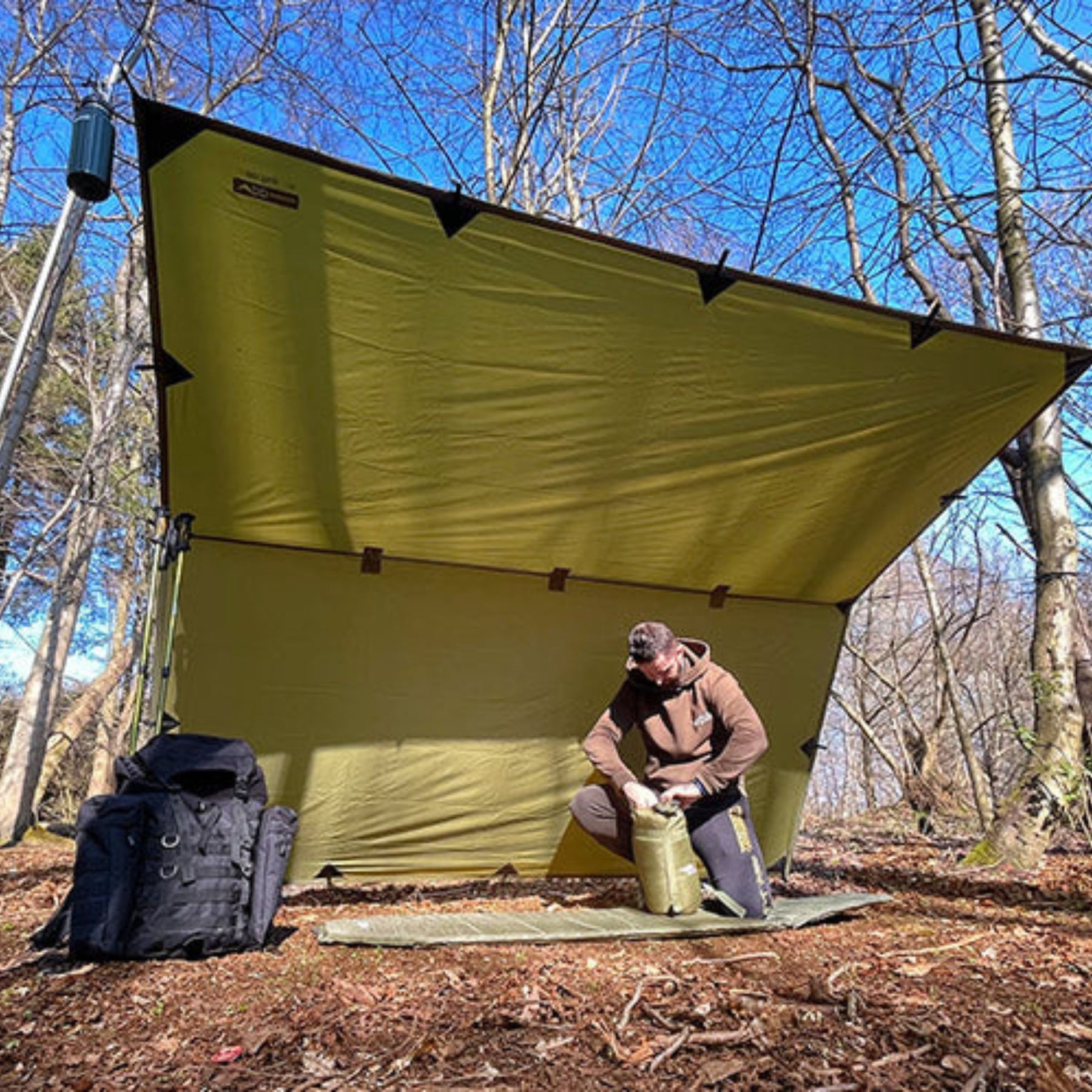 DD | RECYCLED TARP 3 X 3 METRI - Telo per camping ed escursioni
