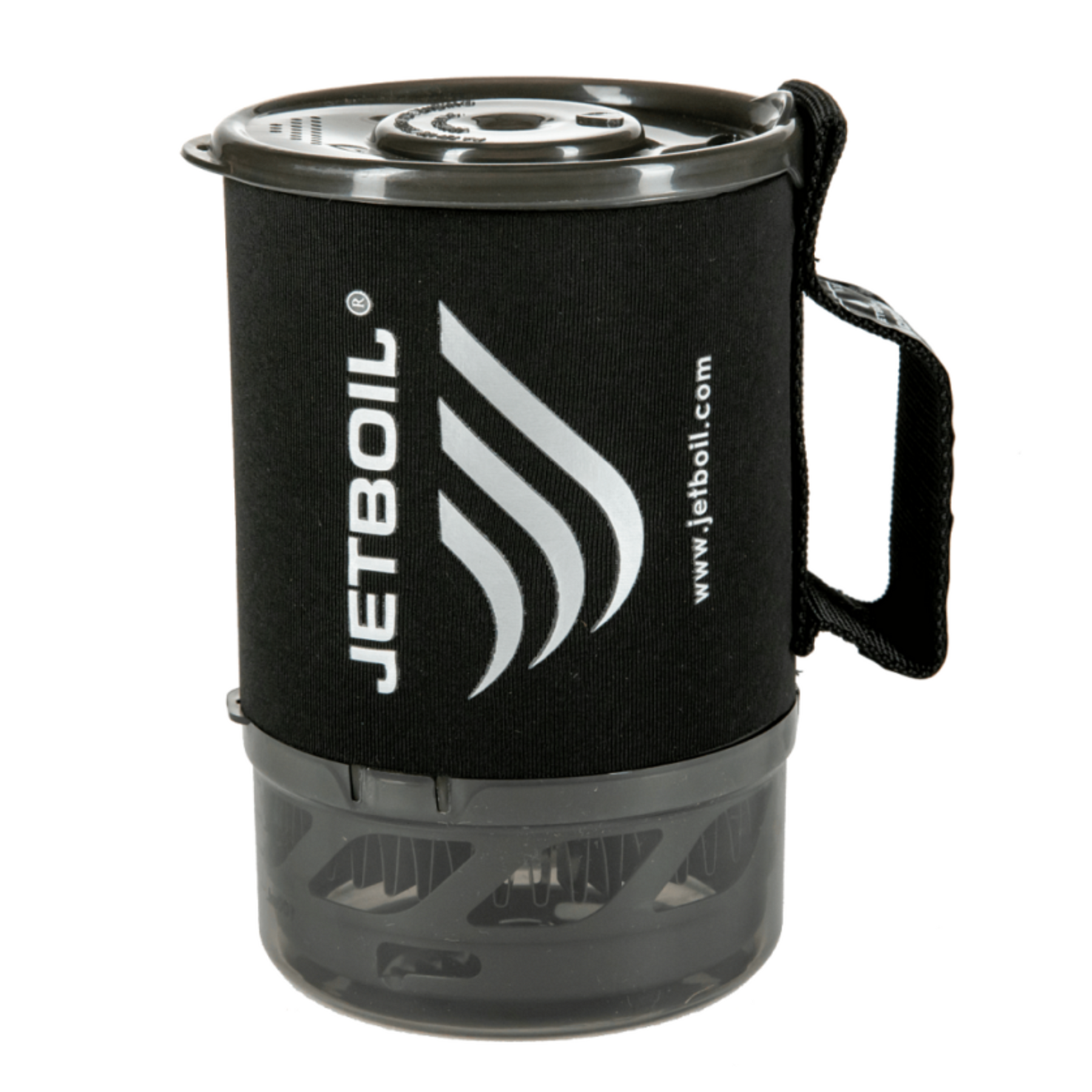 Fornello a gas JETBOIL MICROMO con sistema compatto per cottura outdoor, composto da pentola isolata e bruciatore - ideale per campeggio, trekking e avventure in montagna, su backpacco.it