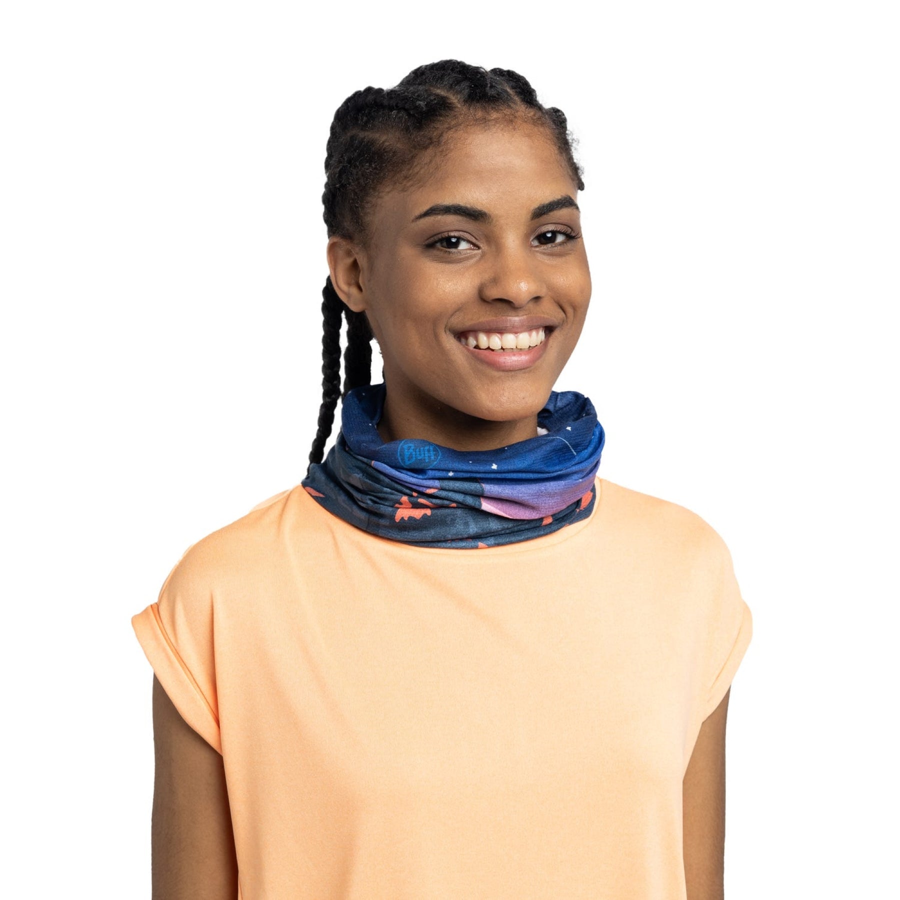 BUFF | COOLNET UV NECKWEAR - GIGITAH NIGHT BLUE - Scaldacollo con protezione solare