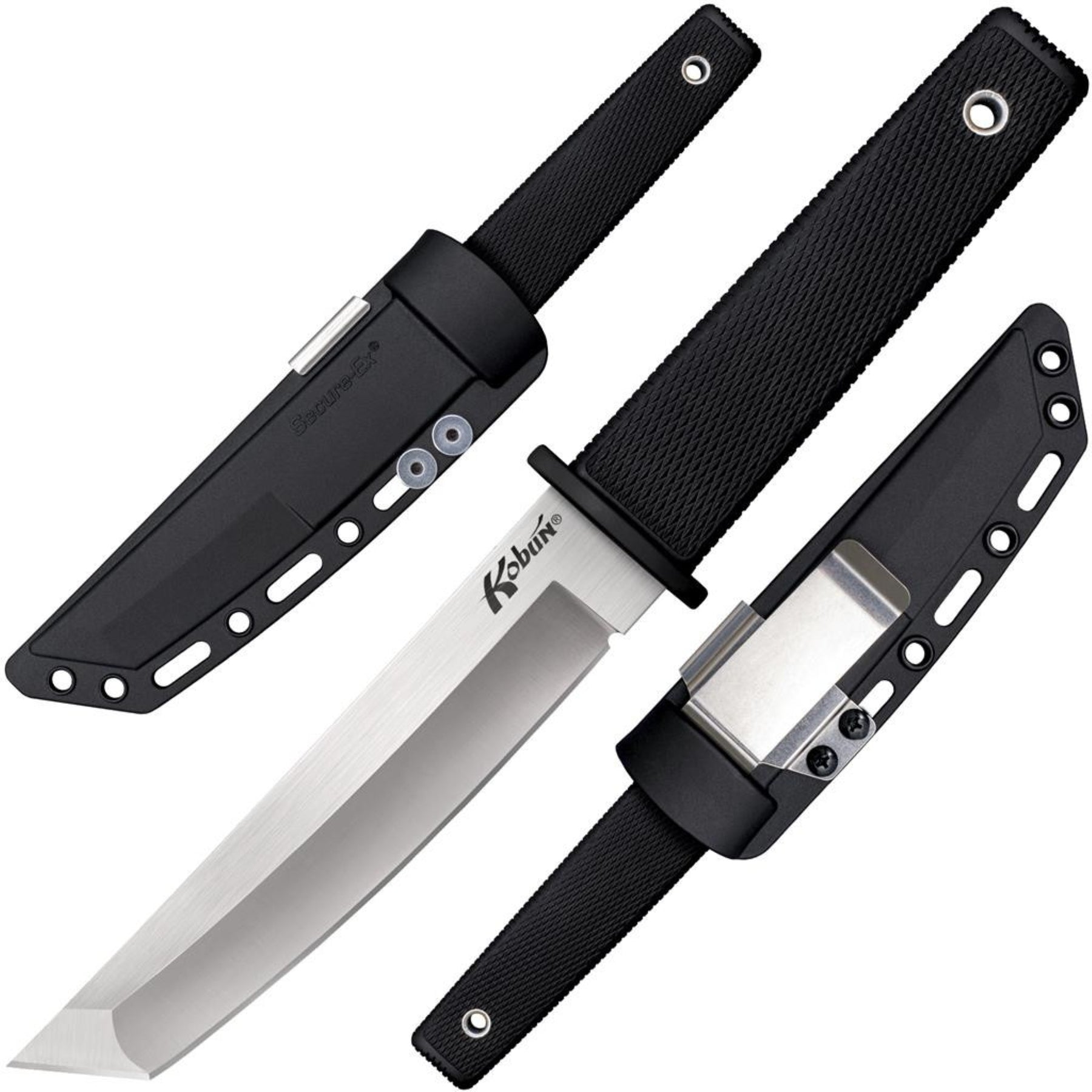 COLD STEEL KOBUN coltello a lama fissa tanto con impugnatura tattica nera, ideale per outdoor e survival - disponibile su backpacco.it