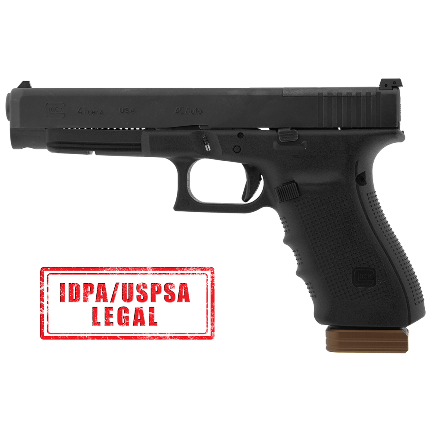UTG | +0 BASE PAD FOR GLOCK .45 ACP/10MM OEM MAGAZINE - Pad per caricatore