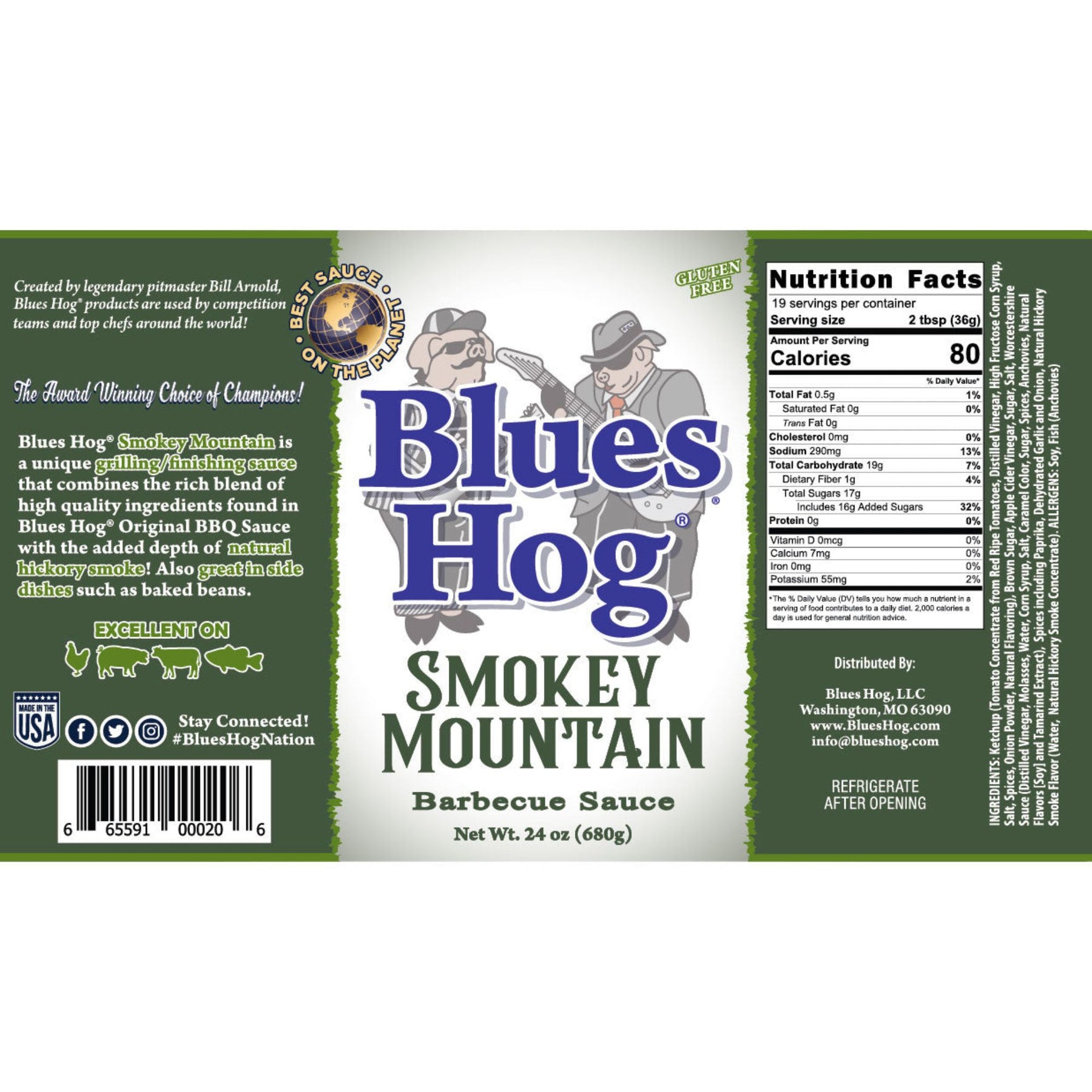 Blues hog Smokey Mountain - La salsa barbecue affumicata