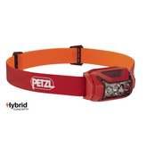 Petzl Actik torcia frontale Hybrid Concept 450 lumens, lampada da testa per trekking, alpinismo e outdoor, illuminazione potente e versatile, su backpacco.it