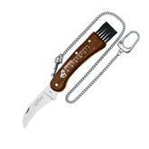 FOX Mushroom Knife 403, coltello chiudibile per funghi con lama curva inox made in Italy, manico in legno con righello inciso e pennello per pulizia, ideale per escursioni e raccolta funghi, su backpacco.it