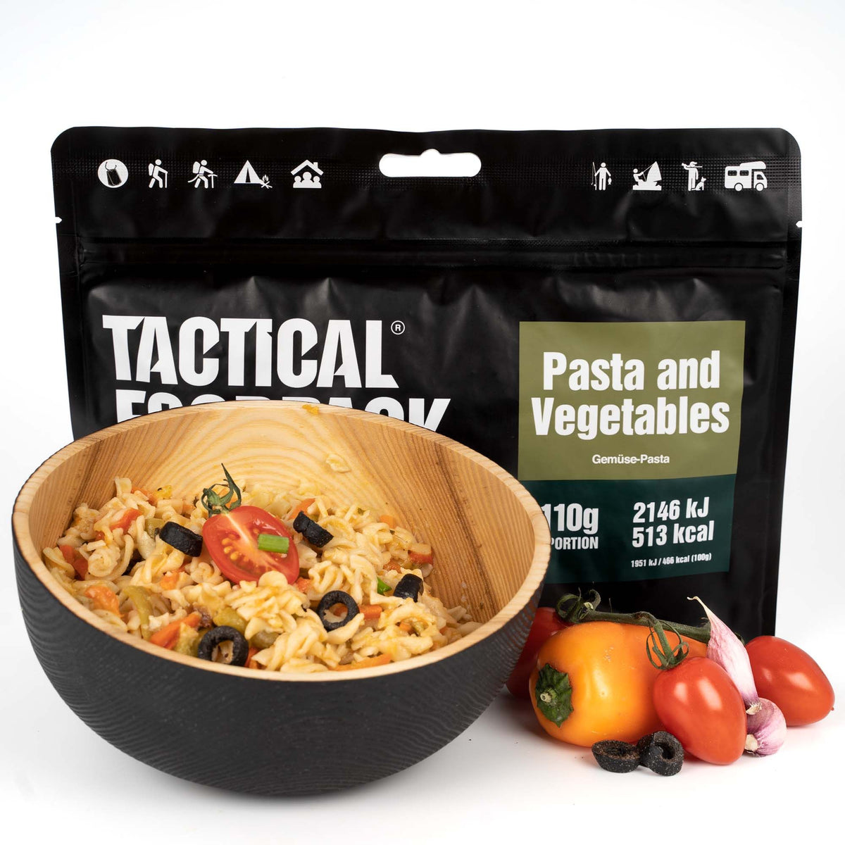 Tactical Foodpack | Pasta and Vegetables 110g - Pasta e verdure