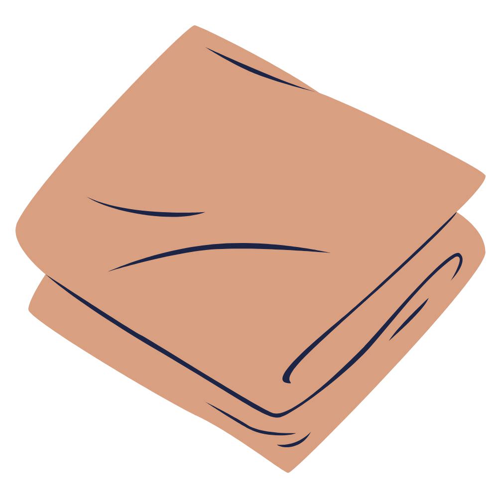 esempio di piegatura di un tarp o un amaca