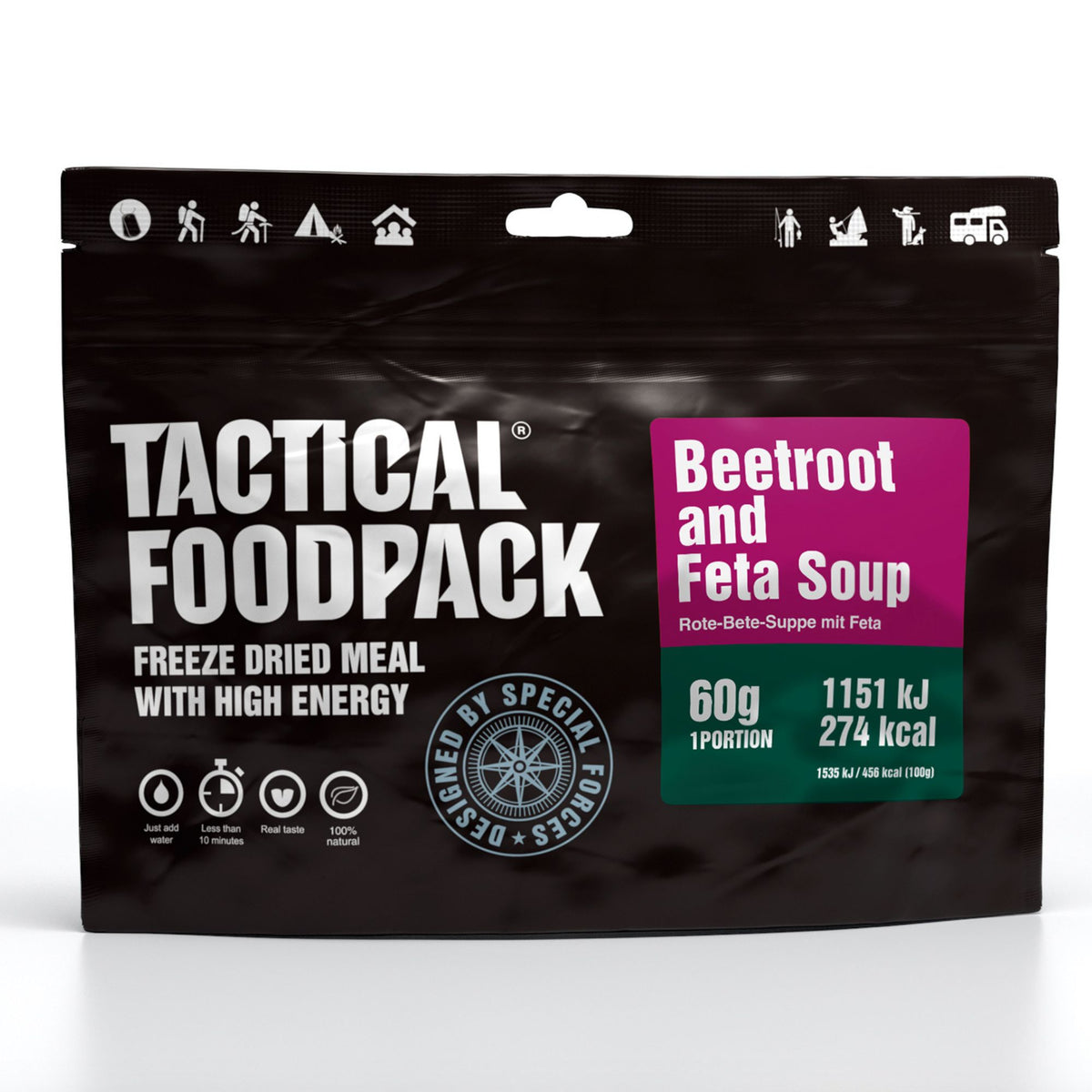 Copia del Tactical Foodpack | Beetroot and Feta Soup 60g - Zuppa di barbabietole e feta