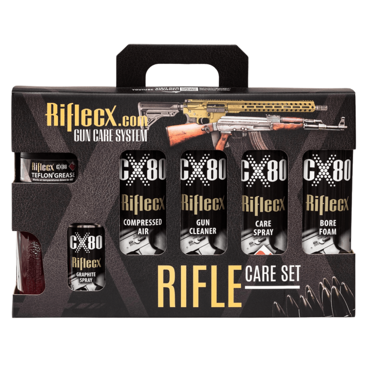RIFLECX | RIFLE CARE SET - Kit di manutenzione per fucile - BackPacco - BP-RIFLECX-RIFLE-CARE-SET
