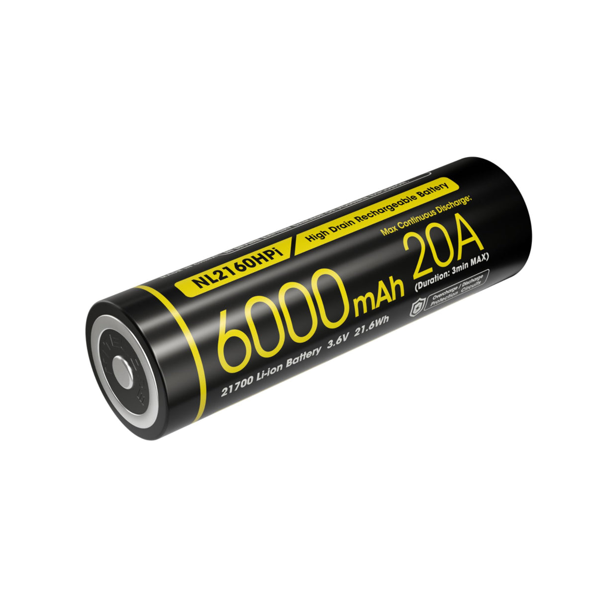 NITECORE | NL2160HPi - Batteria Li - ion 21700 da 6000 mAh - BackPacco - BP-NITECORE-NL2160HPI