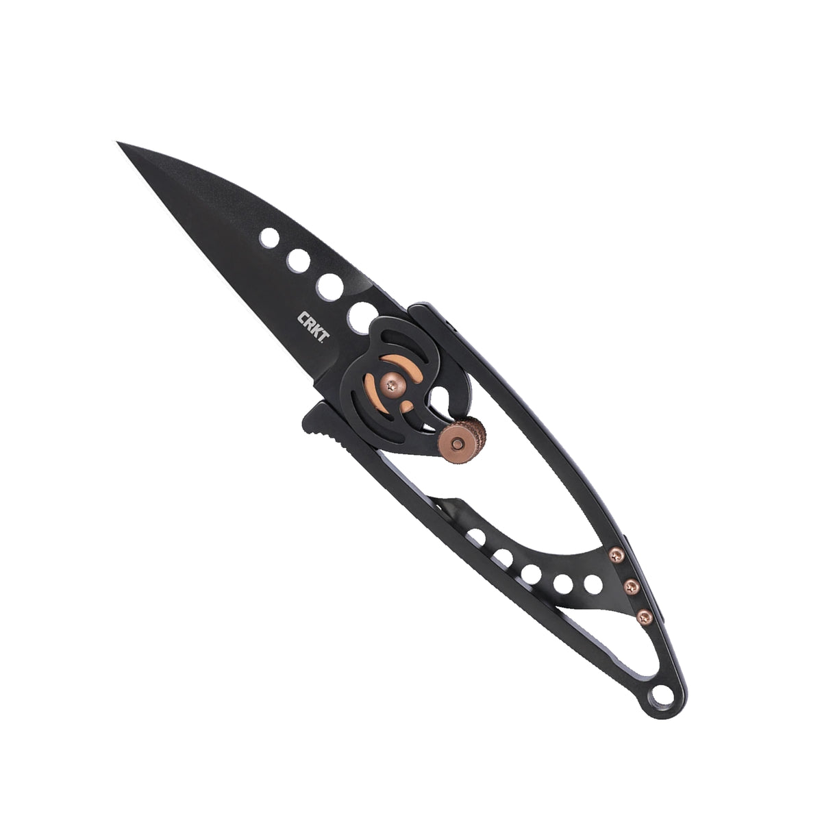 CRKT Snap Lock coltello chiudibile tascabile con sistema di apertura laterale rotante a camma design Ed Van Hoy, lama in acciaio inox e impugnatura scheletrata per EDC