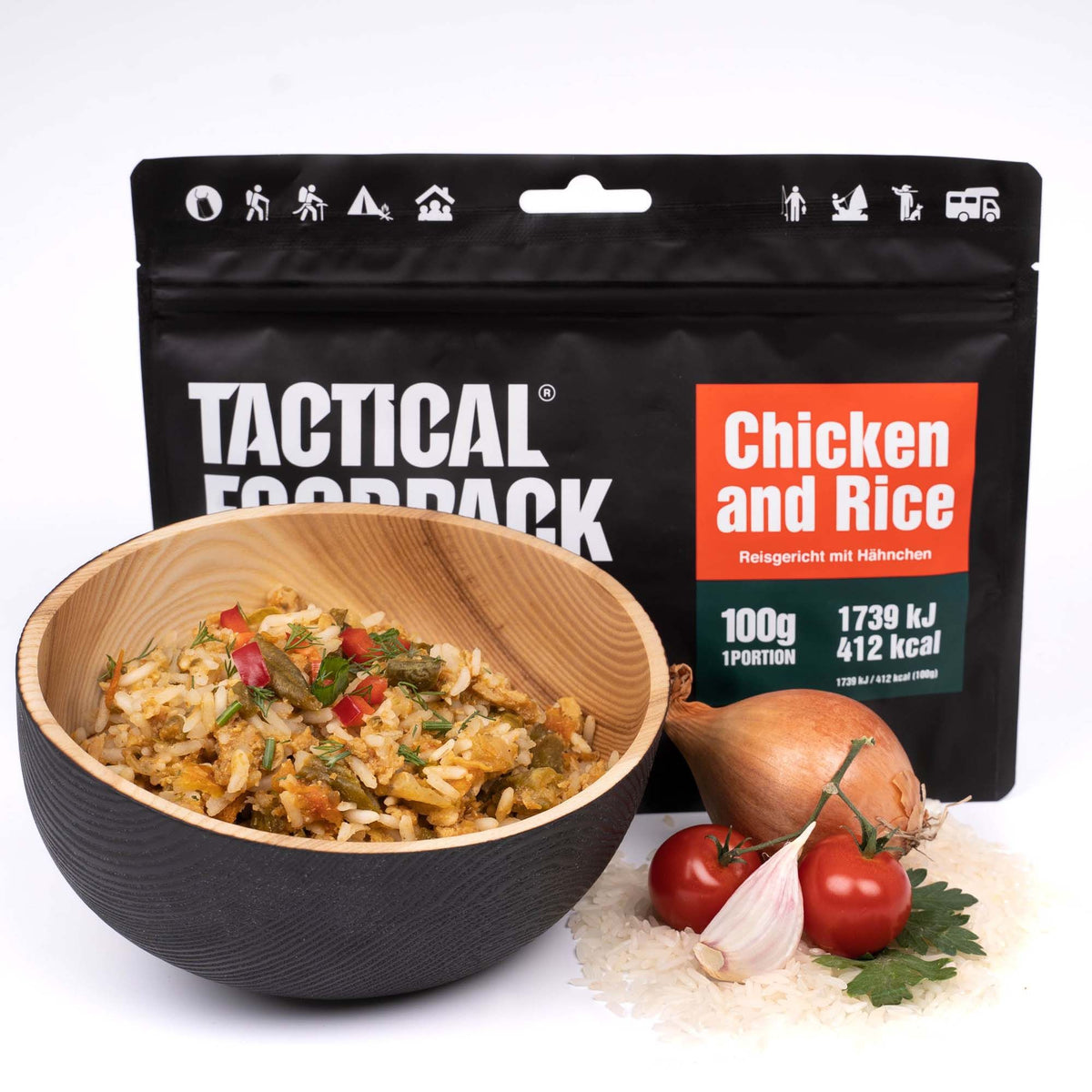 Tactical Foodpack | Chicken and Rice 100g - Riso con pollo