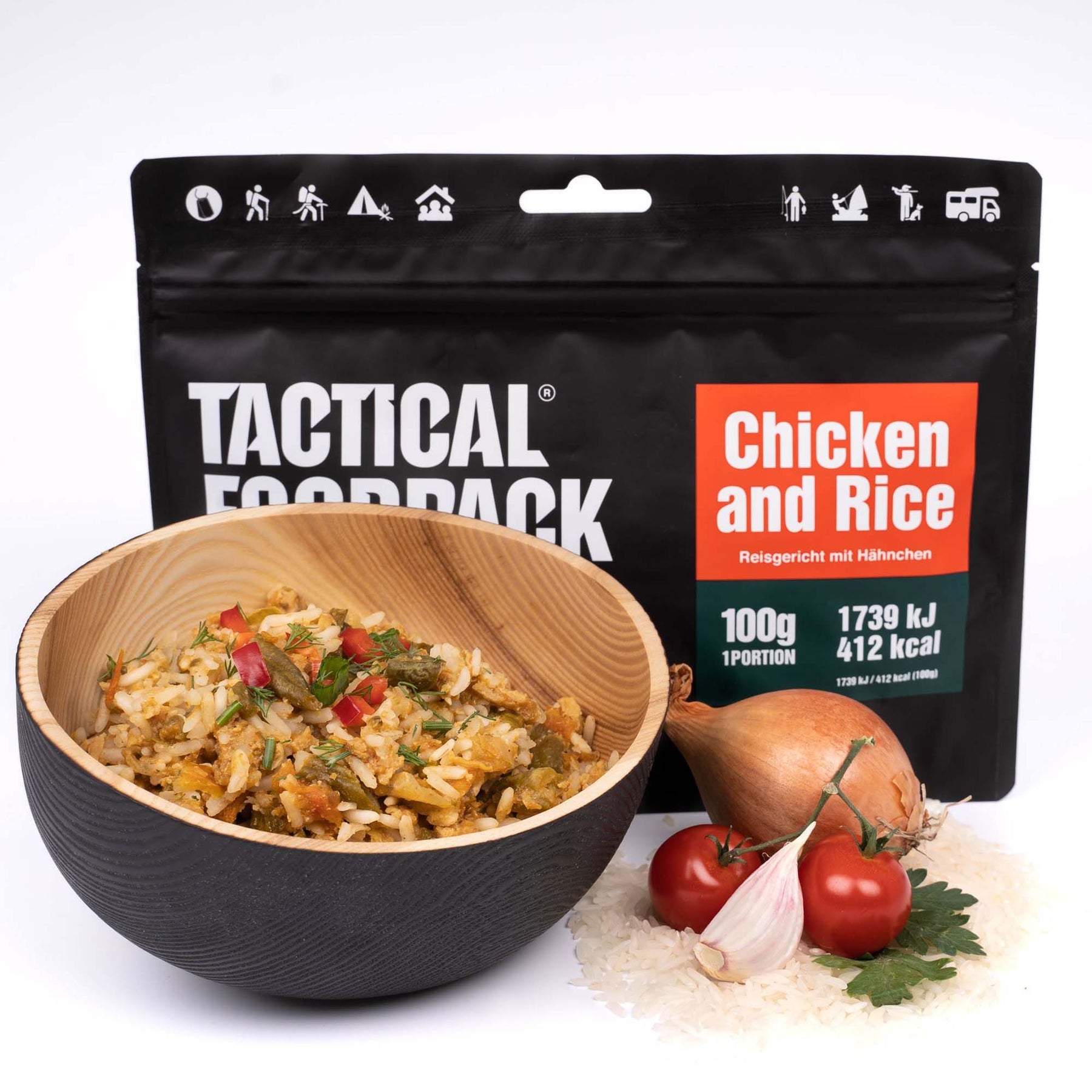 Tactical Foodpack | Chicken and Rice 100g - Riso con pollo