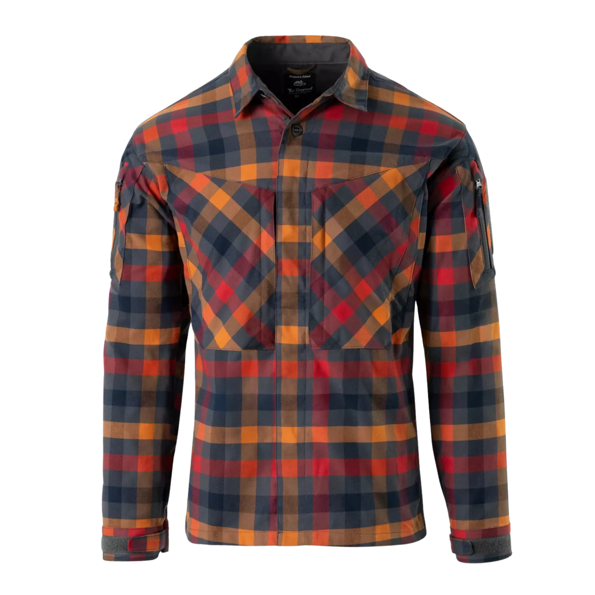 Camicia tattica a maniche lunghe Helikon-Tex MBDU Shirt, parte della linea Modern Battle Dress Uniform (MBDU), dotata di pannelli in velcro sulle maniche e tasche per equipaggiamento, design ibrido per il massimo comfort operativo
