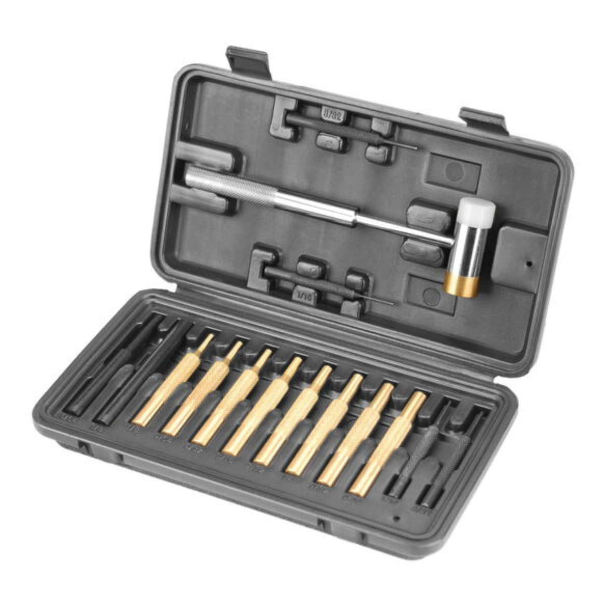 Wheeler Hammer and Punch Set, kit professionale di punzoni e martello per armaioli, attrezzi in ottone per la manutenzione e lo smontaggio di armi da fuoco, valigetta rigida, su backpacco.it