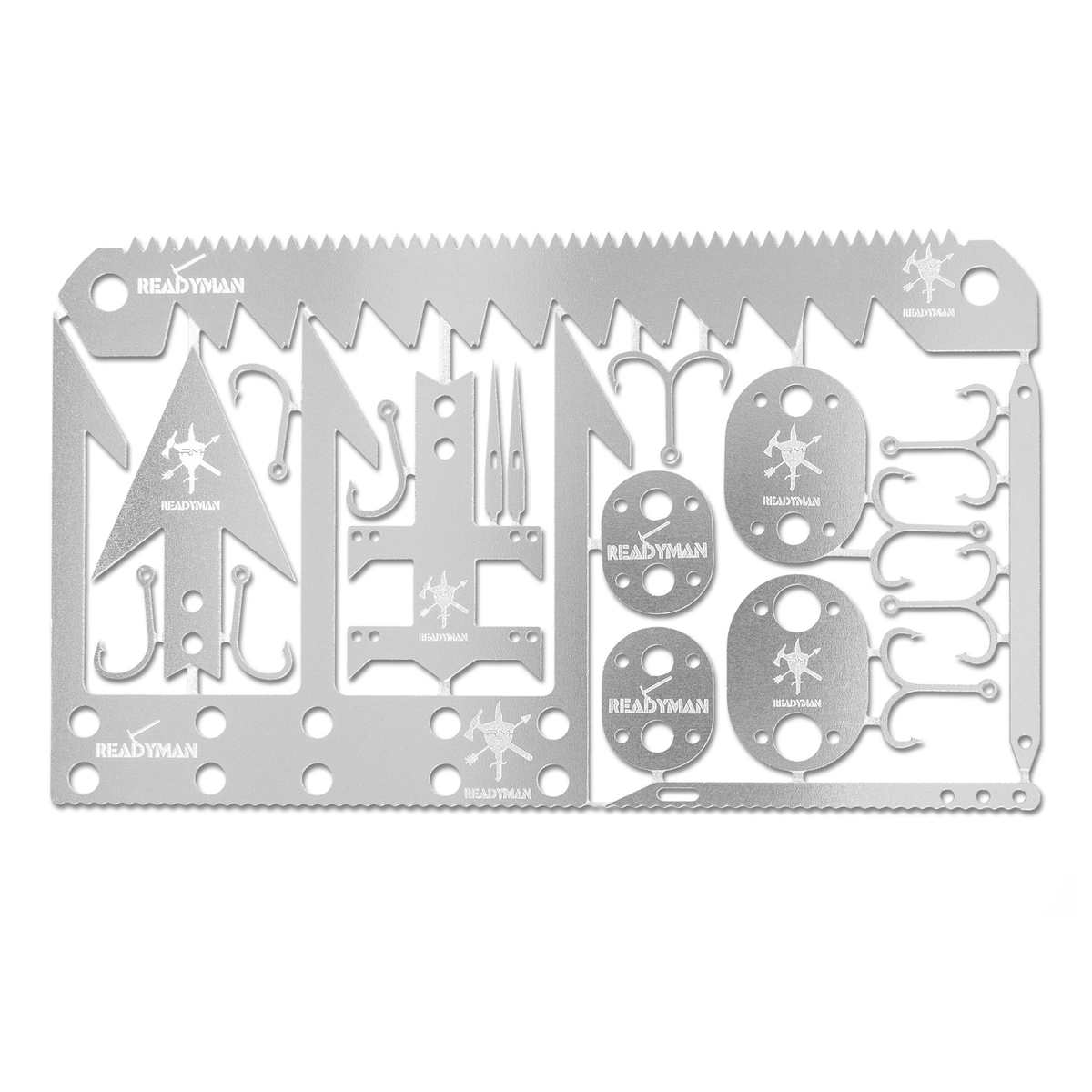 READYMAN | WILDERNESS SURVIVAL CARD 2.0 - Card con kit di sopravvivenza - BackPacco - BP-READYMAN-RYM01