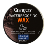 Grangers Waterproofing Wax, cera impermeabilizzante per scarpe e stivali in pelle liscia, trattamento idrorepellente per la massima protezione e nutrimento, barattolo da 100ml, su backpacco.it