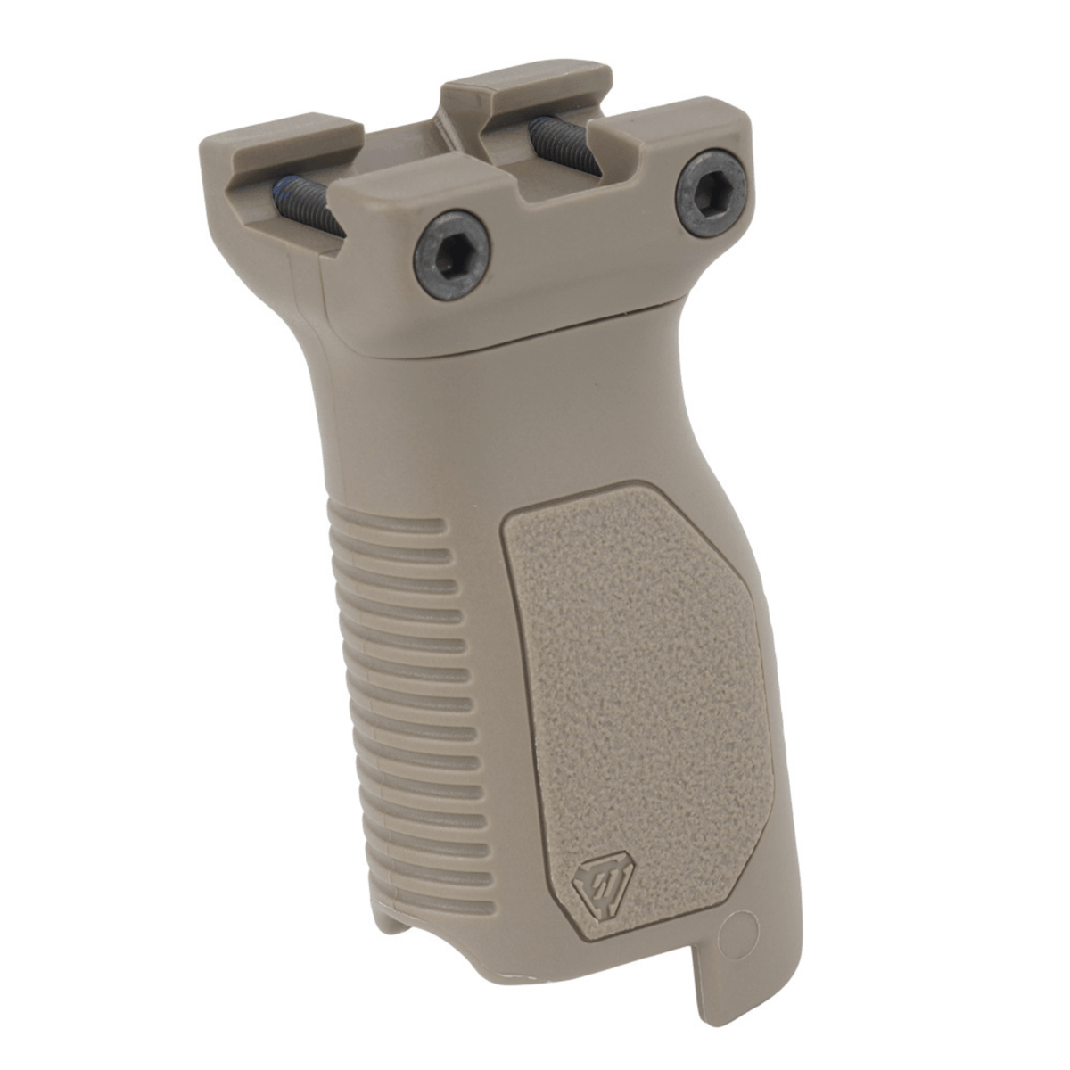 STRIKE IND. | PICATINNY ANGLED VERTICAL GRIP - Impugnatura anteriore - BackPacco - BP-STRIKE-SI-AR-CMAG-RAIL-L-FDE