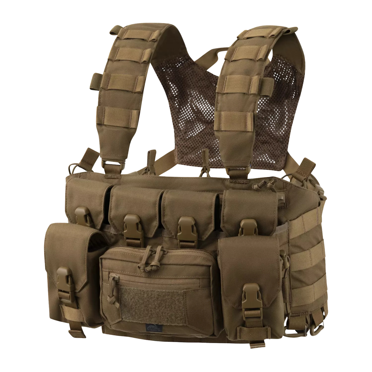 Chest rig tattico Helikon-Tex Guardian Recce, leggero e modulare con configurazione per ricognizione, dotato di tasche integrate e compatibilità con sistema MOLLE/PALS