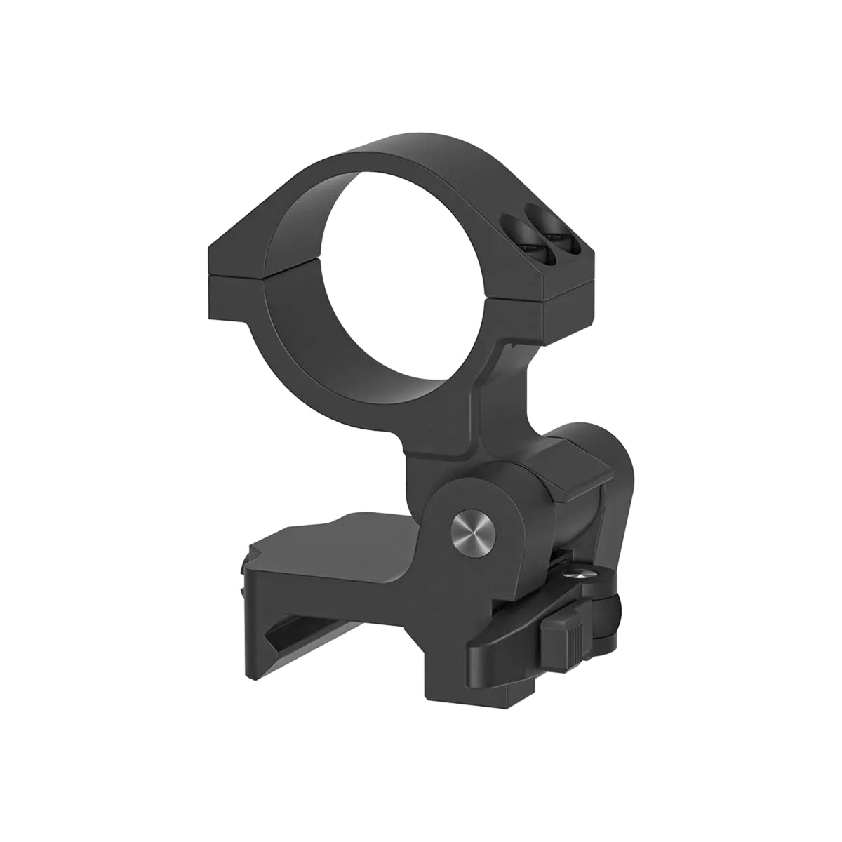 Vector Optics 30 mm Flip to Side Quick Release Picatinny Mount Ring anello di montaggio tattico da 30 mm per magnifier e ottiche, dotato di sistema a sgancio rapido e meccanismo di ribaltamento laterale per slitte Picatinny.