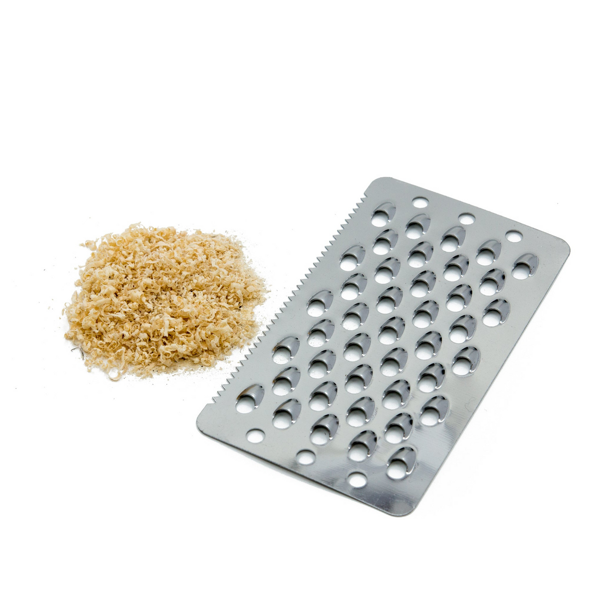 Card READYMAN Tinder Scraper con grattugia in metallo per creare trucioli di legno, strumento compatto per accendere fuochi su Backpacco.it