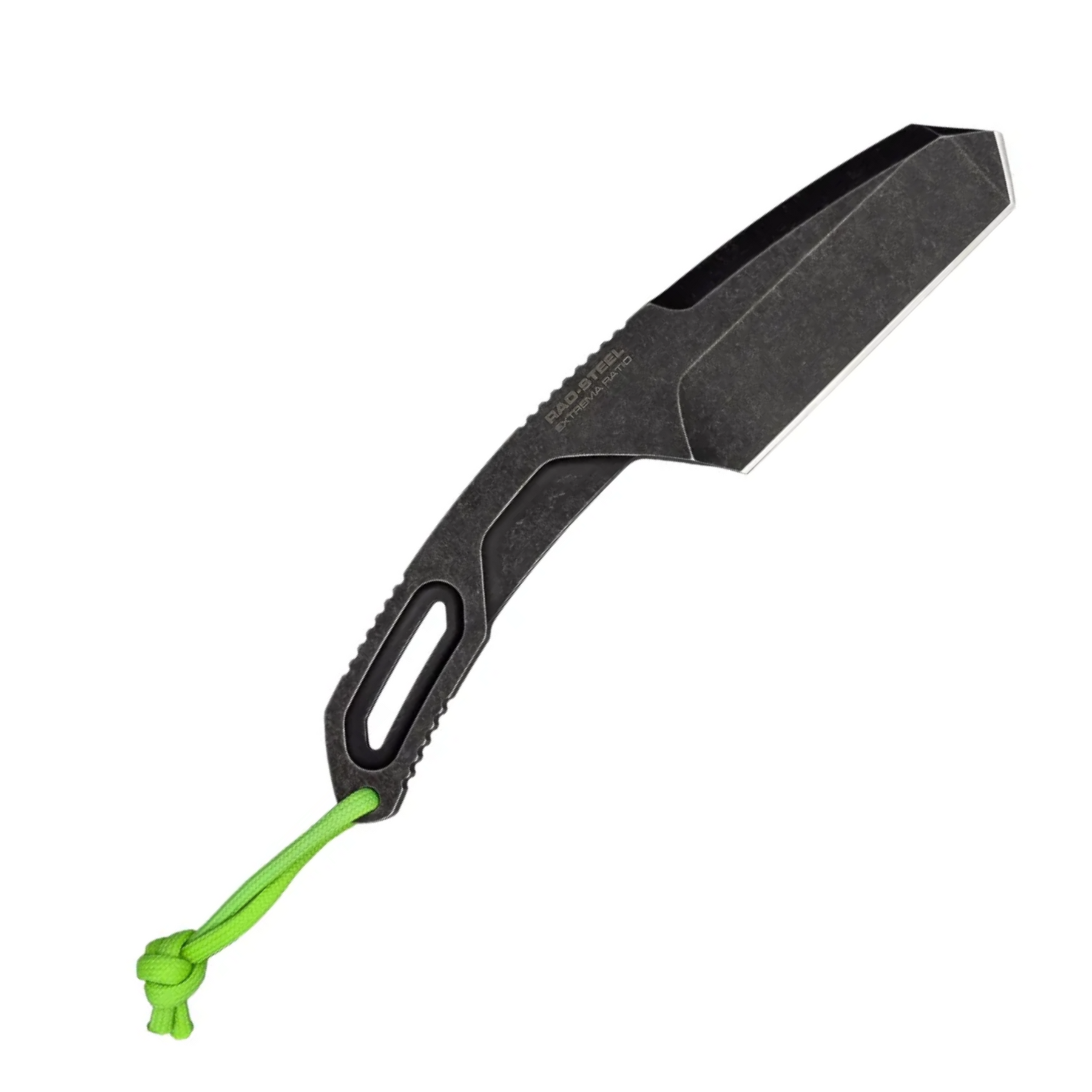 Coltello a lama fissa EXTREMA RATIO RAO STEEL con design tattico, punta tanto, e cordino in paracord - ideale per uso outdoor, su backpacco.it