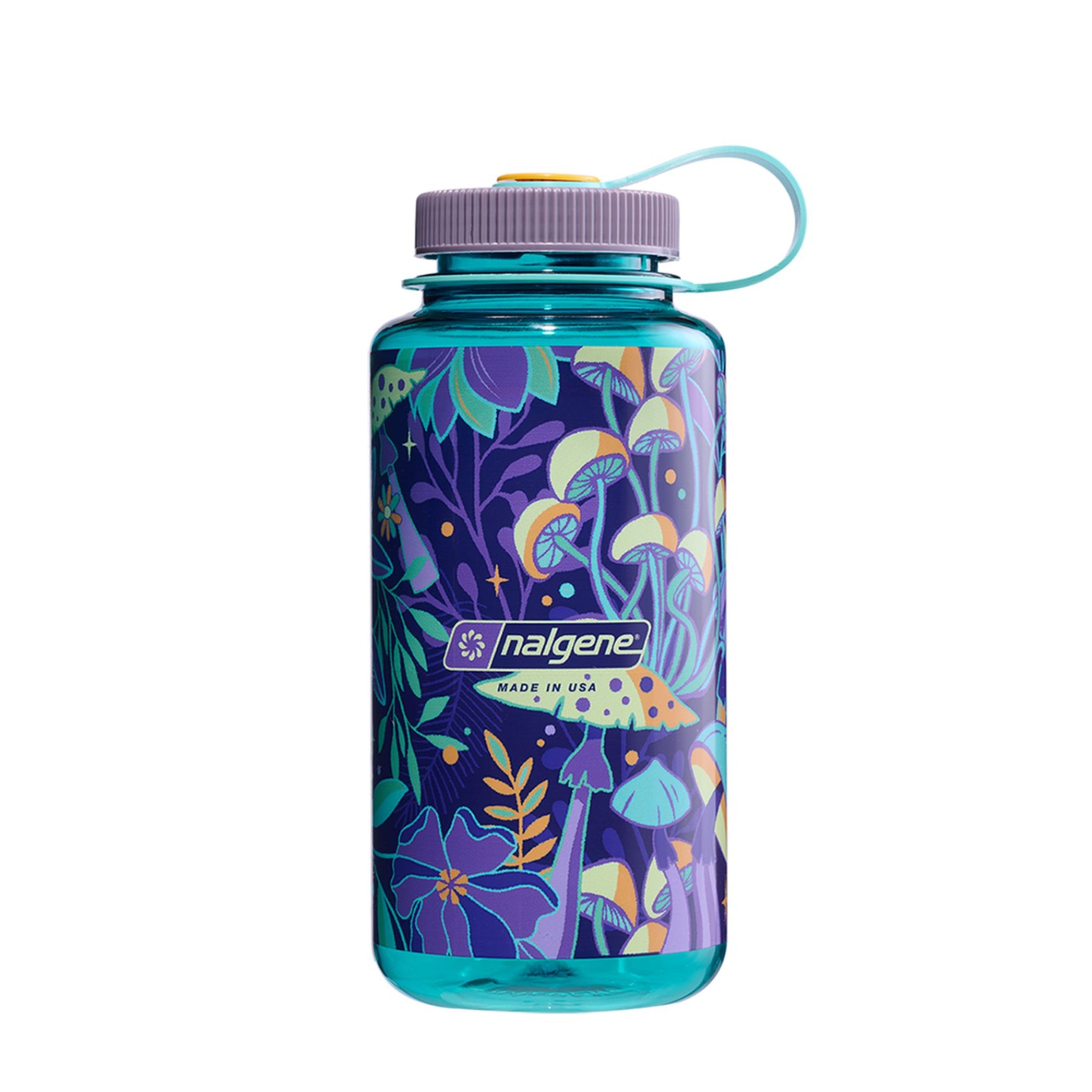 NALGENE | WIDE MOUTH PSYCHEDELIC BOTANICAL PRINT Mushrooms- Borraccia a bocca larga 0.94 L edizione limitata