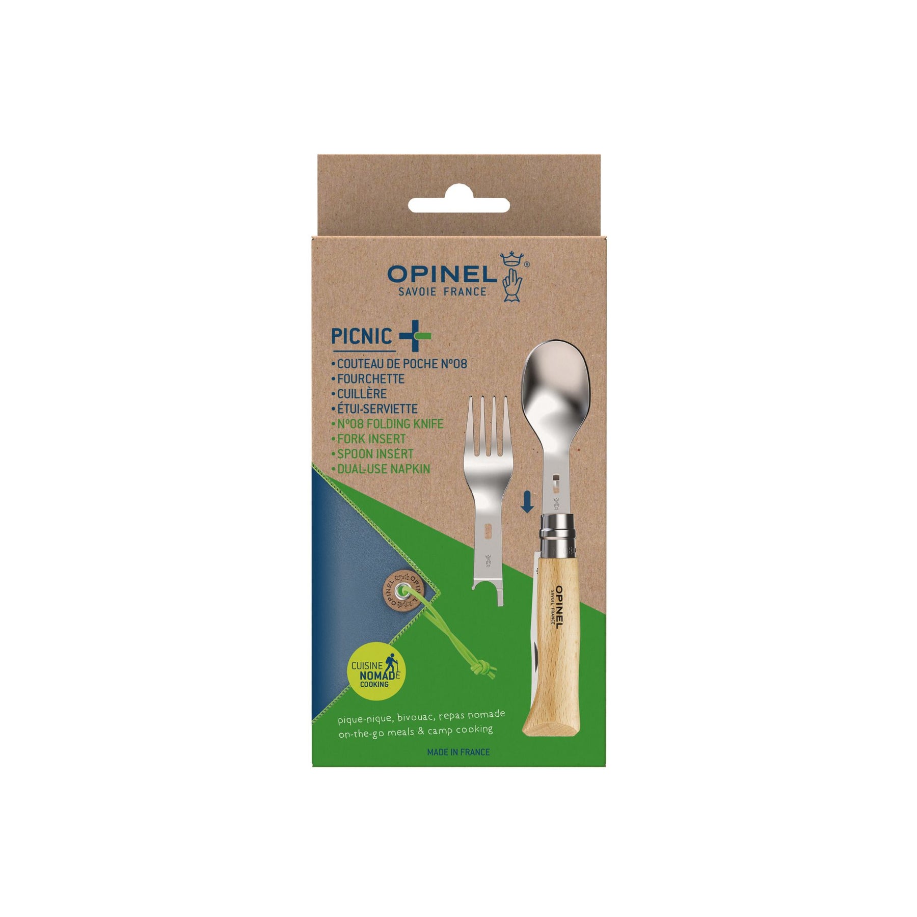 OPINEL | PICNIC+ - Set di posate per escursionismo
