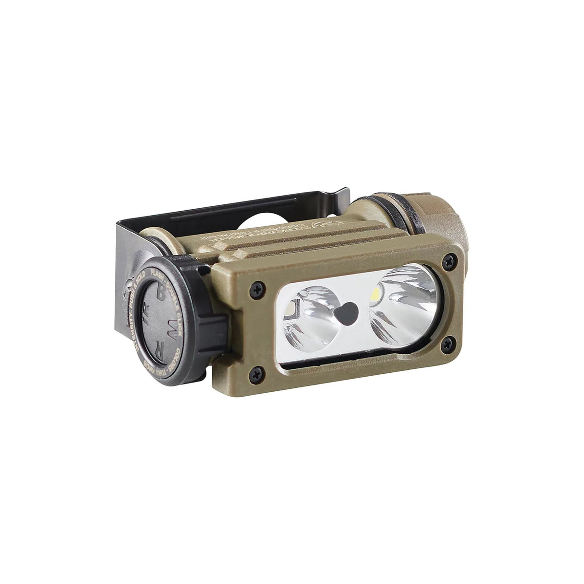 Streamlight Sidewinder Compact 3 torcia frontale militare multi-led con selettore rotativo e clip per attacco a elmetto o sistema MOLLE per equipaggiamento tattico e outdoor