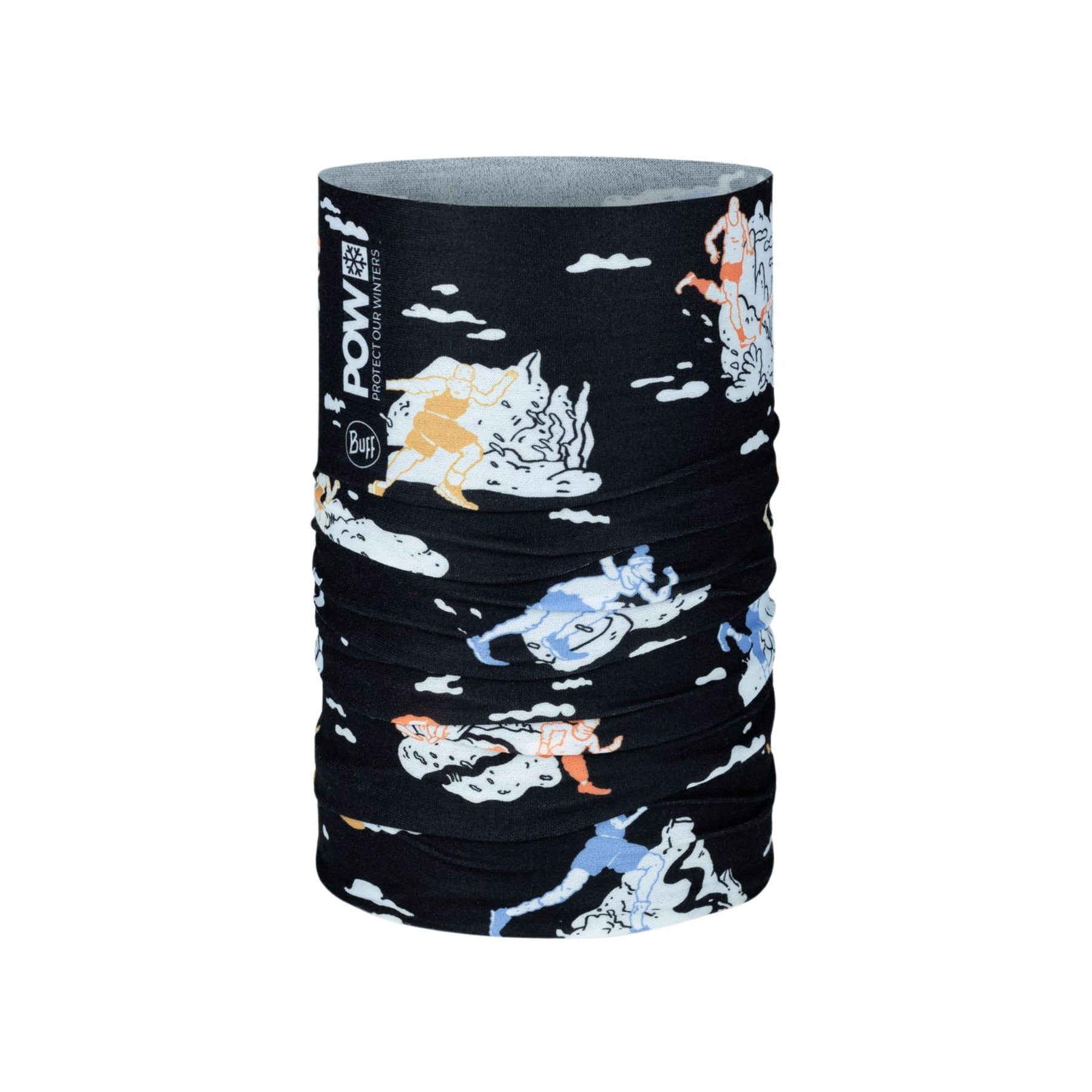 BUFF | COOLNET UV NECKWEAR - POW RUNNERS IN MOTION BLACK - Scaldacollo con protezione solare