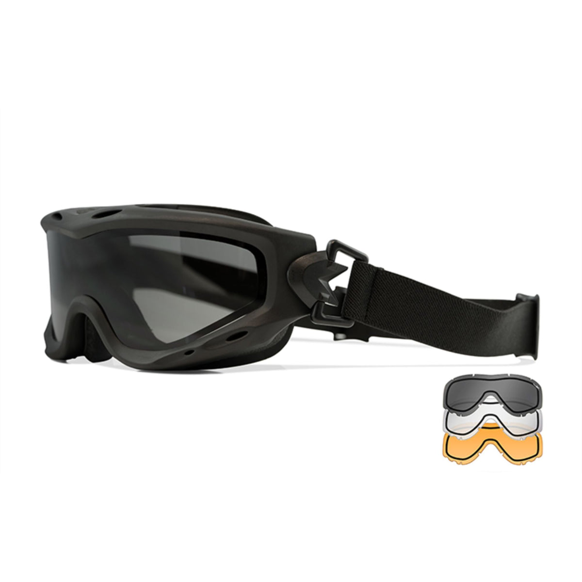 WILEYX | SPEAR DUAL LENS Mod SP293DLB - Maschera balistica con 3 set di lenti