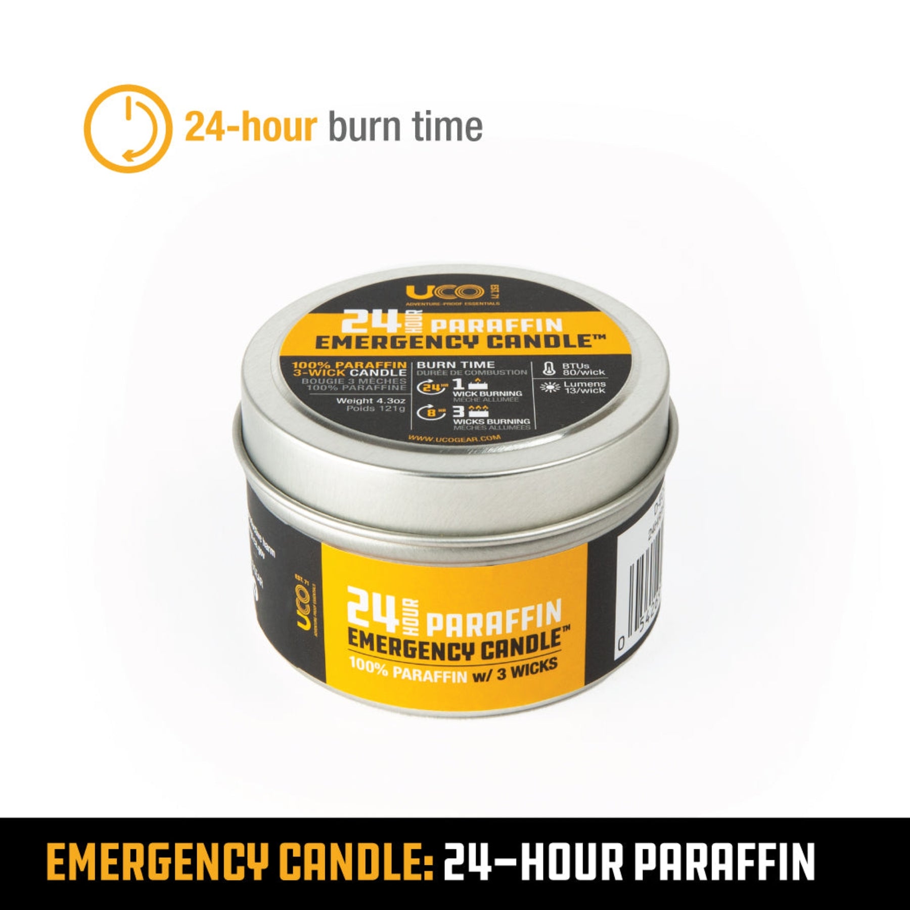 UCO | EMERGENCY CANDLE - Candele d'emergenza a lunga durata