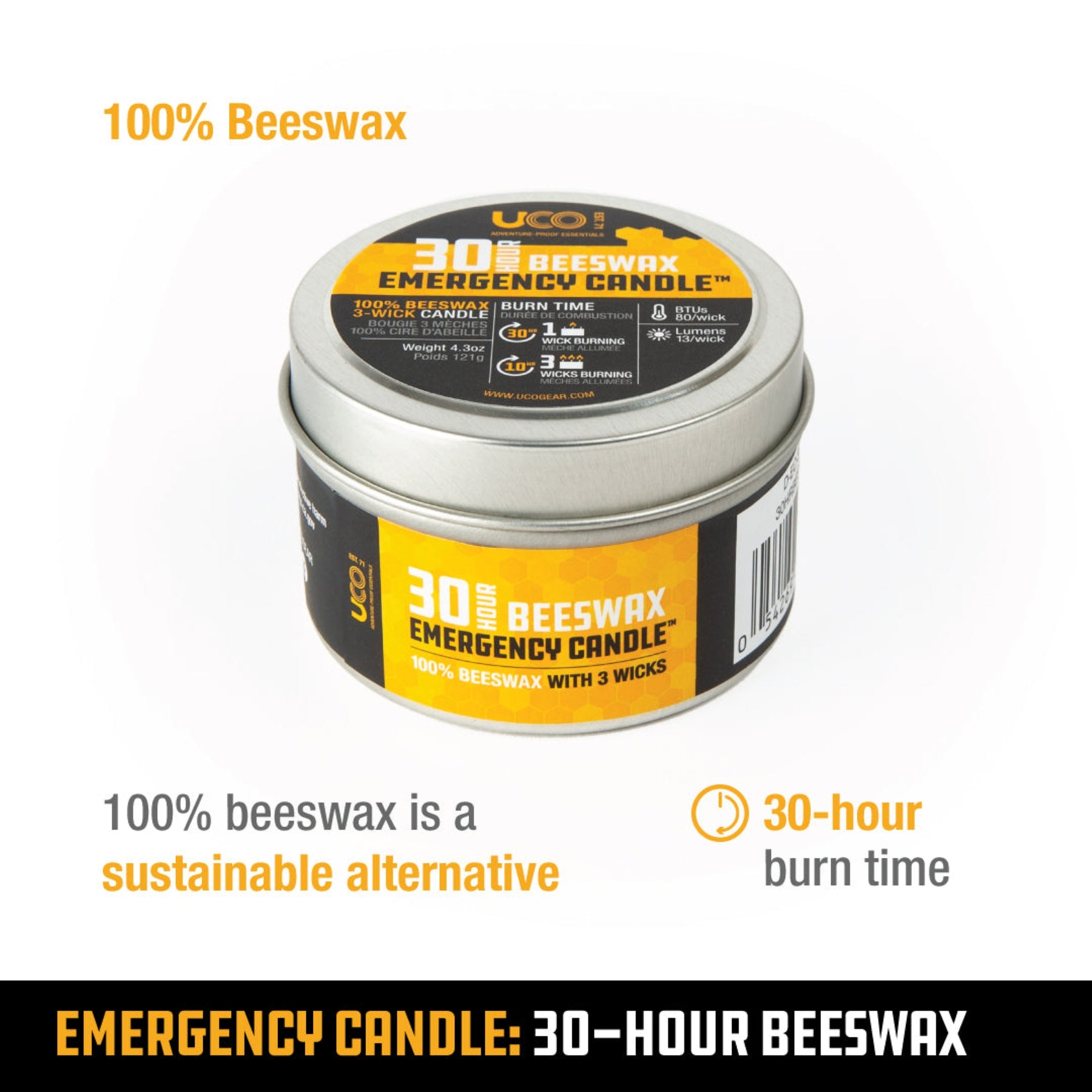 UCO | EMERGENCY CANDLE - Candele d'emergenza a lunga durata