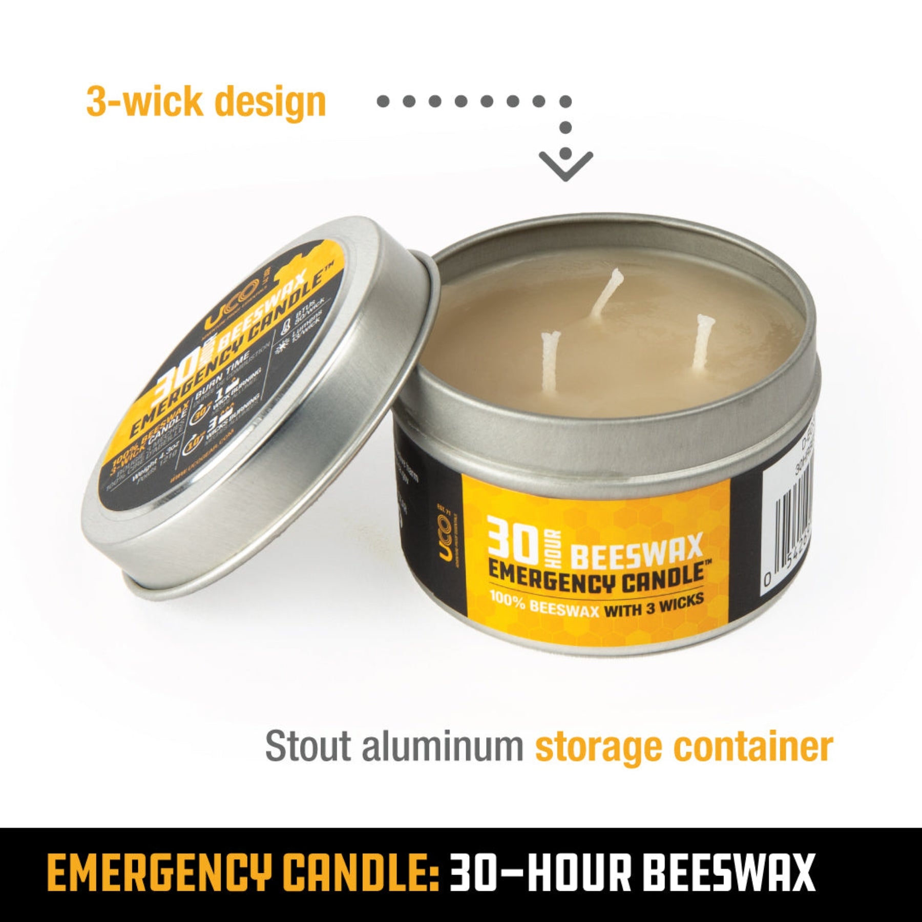 UCO | EMERGENCY CANDLE - Candele d'emergenza a lunga durata