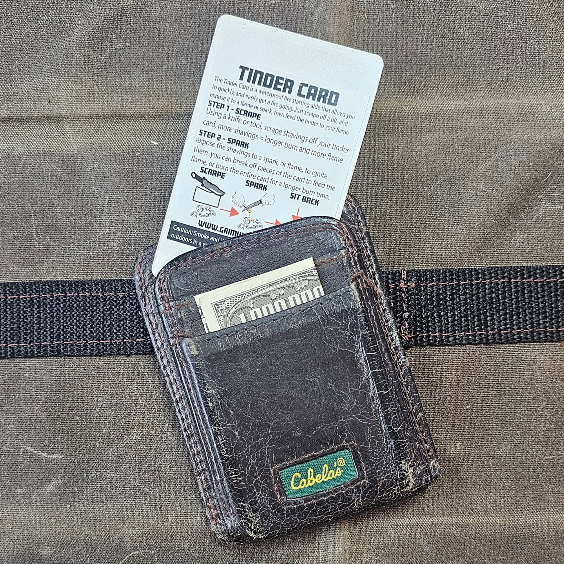 GRIM WORKSHOP | QUICK START TINDER CARD - Esca accendi fuoco