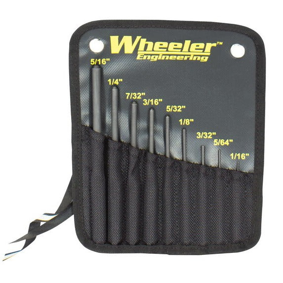 WHEELER | ROLL PIN PUNCH SET - Pin Punch for Spring Pins