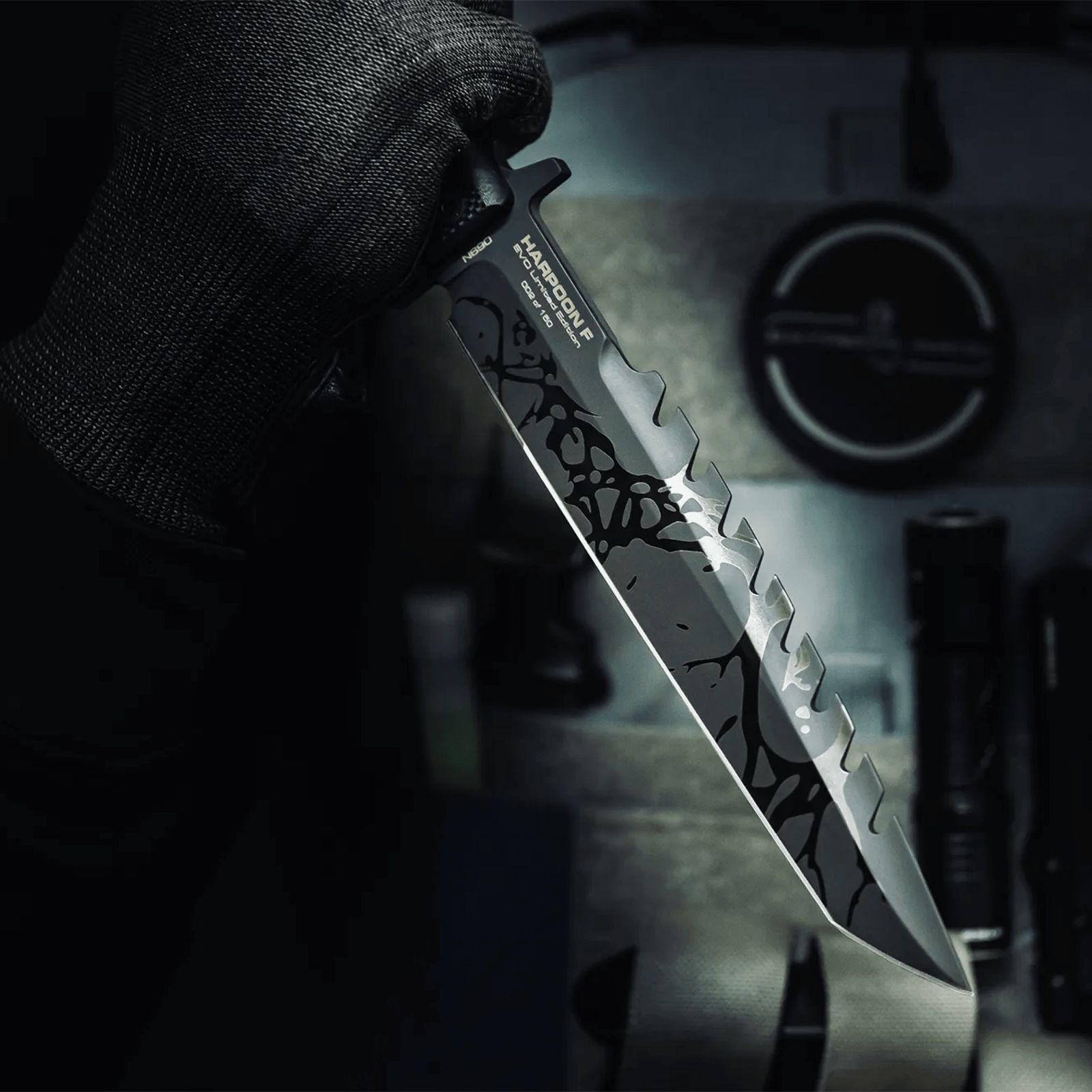 EXTREMA RATIO | HARPOON F EVO LIMITED EDITION - Coltello a lama fissa in edizione limitata - BackPacco - BP-ER-04.1000.0014/BLK/G10