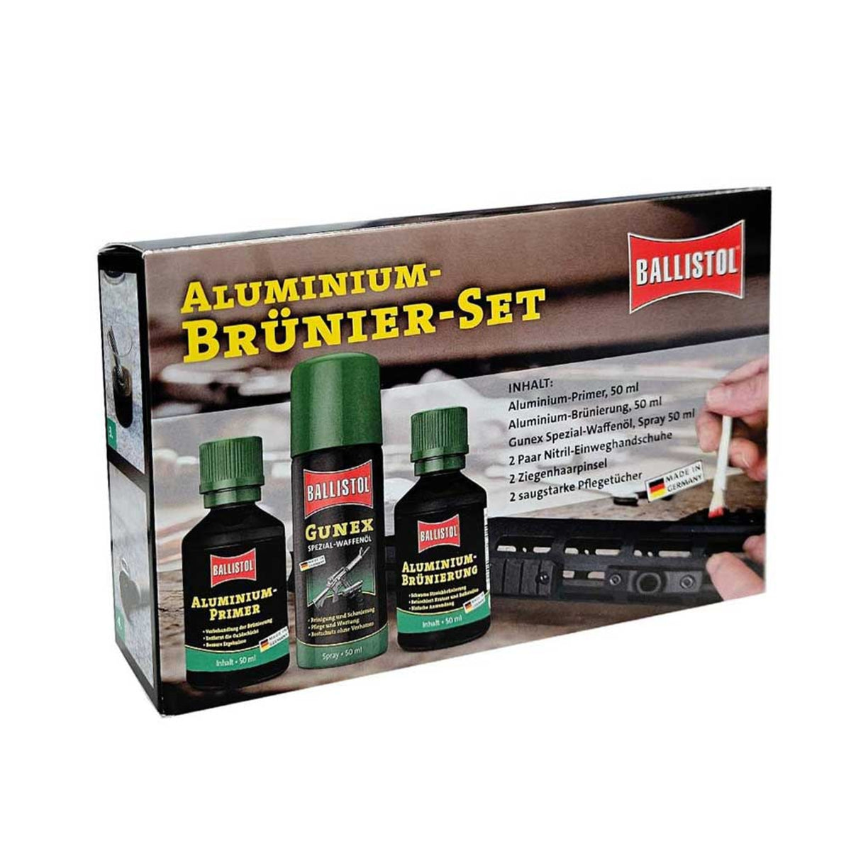 BALLISTOL | SET DI BRUNITURA PER ALLUMINIO