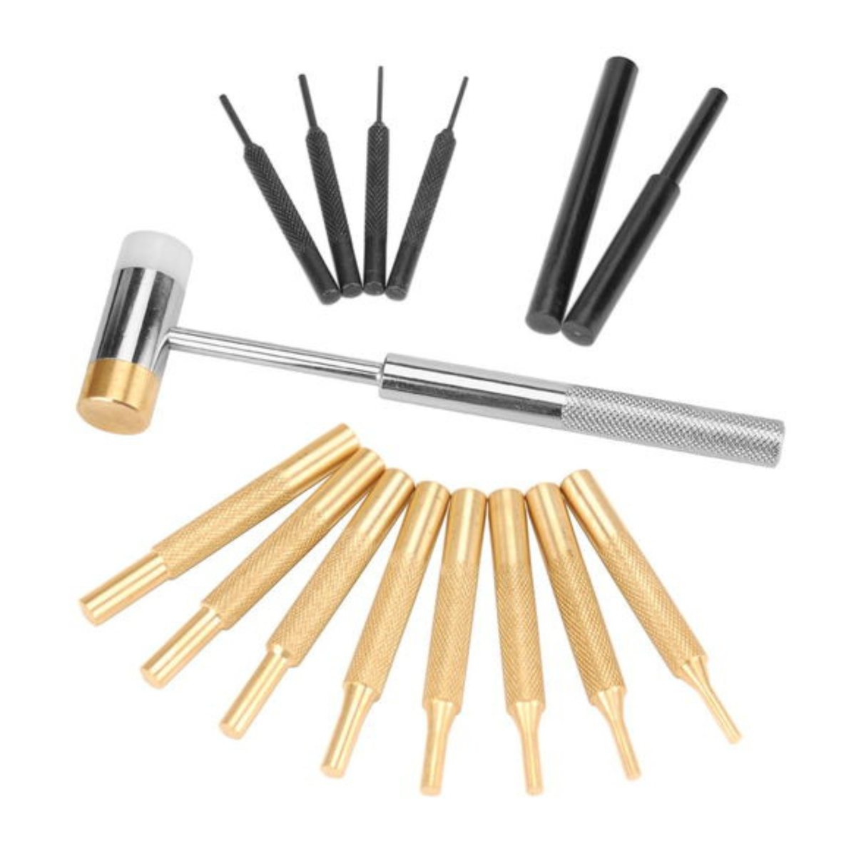 Wheeler Hammer and Punch Set, kit professionale di punzoni e martello per armaioli, attrezzi in ottone per la manutenzione e lo smontaggio di armi da fuoco, valigetta rigida, su backpacco.it