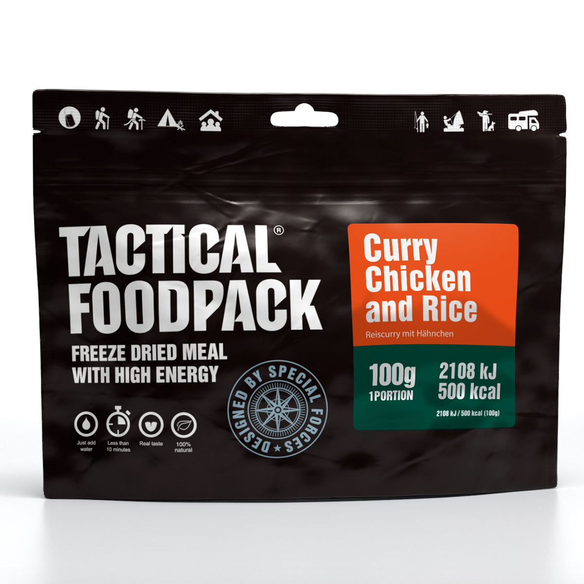 Tactical Foodpack | Curry Chicken and Rice 100g - Rice with curry chicken