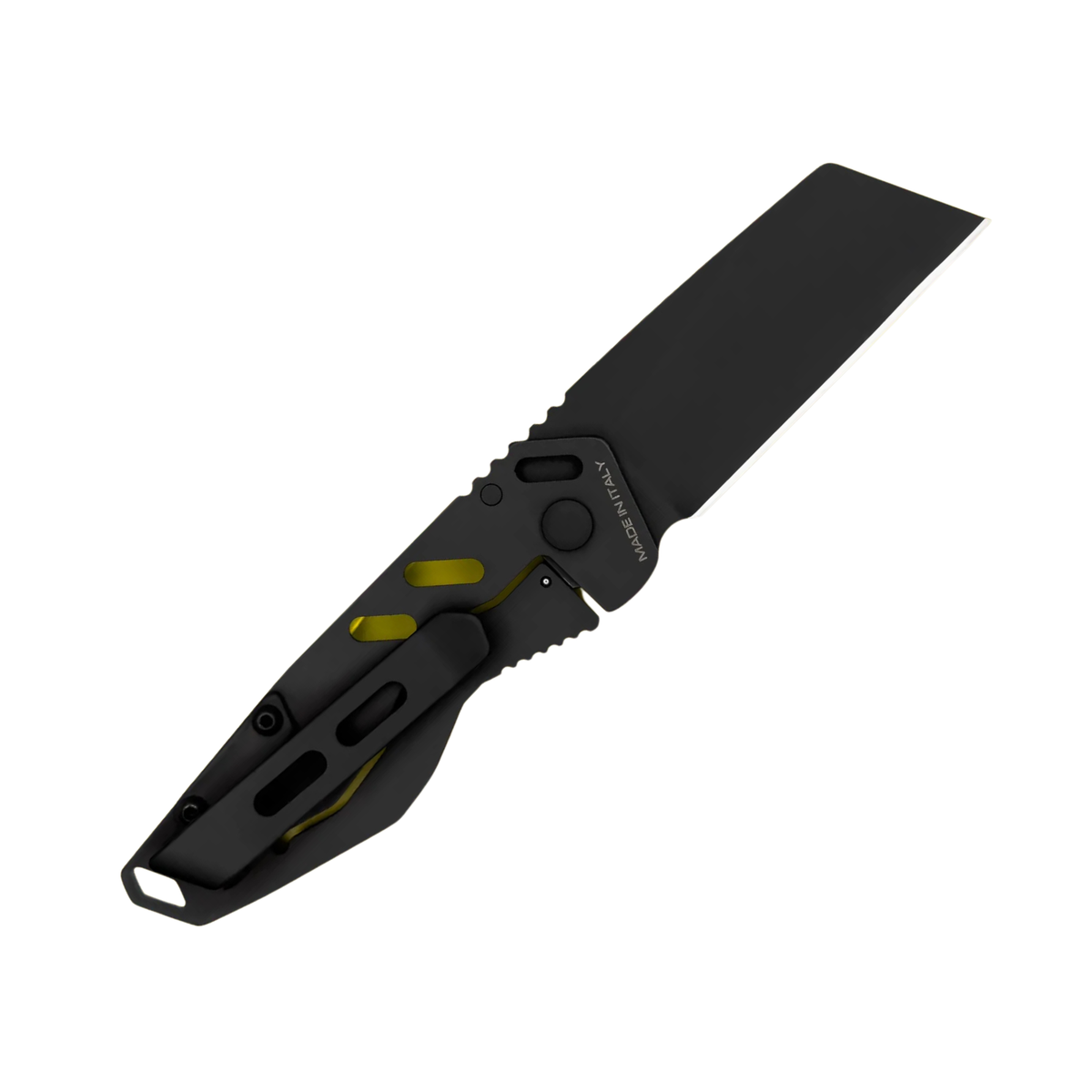 Extrema Ratio ANT Urban SF: Coltello chiudibile EDC compatto con lama sheepfoot in acciaio Bohler N690. Versione Urban caratterizzata da impugnatura in alluminio anticorodal anodizzato. Sistema di chiusura Frame Lock e struttura ultra-leggera per porto quotidiano.