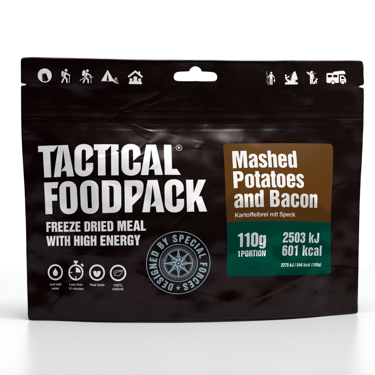 Tactical Foodpack | Mashed Potatoes and Bacon 110g - Purè di patate e pancetta