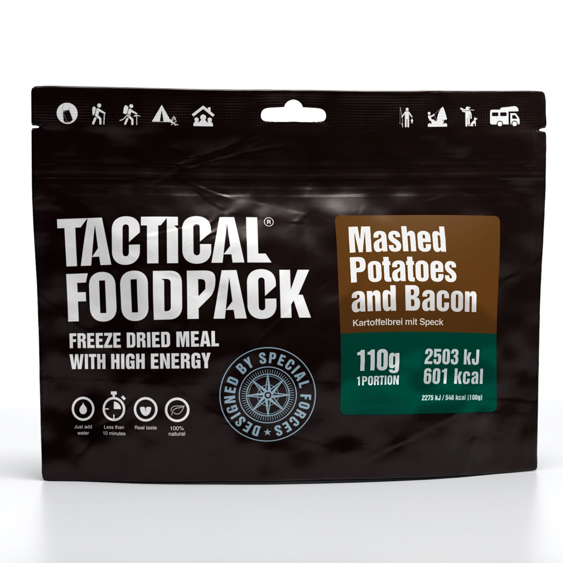 Tactical Foodpack | Mashed Potatoes and Bacon 110g - Purè di patate e pancetta