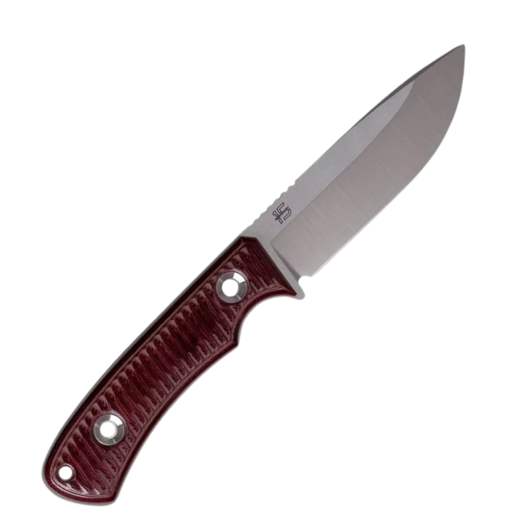 TRC Polheim 15 Anniversary, coltello a lama fissa in edizione speciale, manico in Micarta a strisce e fodero in cuoio marrone, coltello da bushcraft e collezione, su backpacco.it